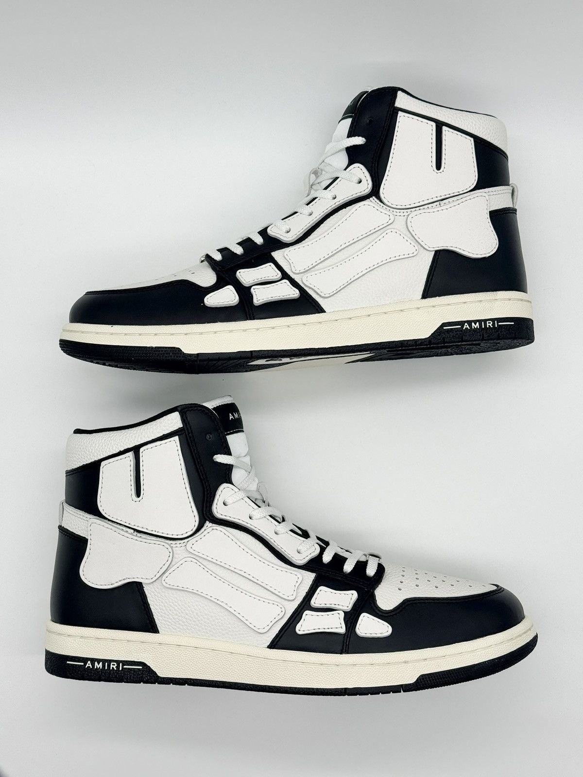 Amiri NEW Size 13 - Amiri Skel High White Black ($650 Retail) Size US 13 / EU 46 - 2 Thumbnail