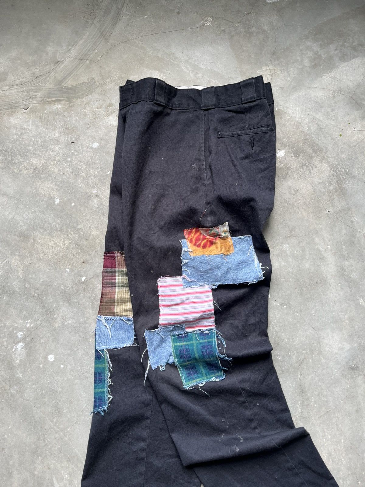 Dickies Dickies 874 Custom Made Artwork| Patchwork | Sashiko Japan Size US 33 - 6 Thumbnail