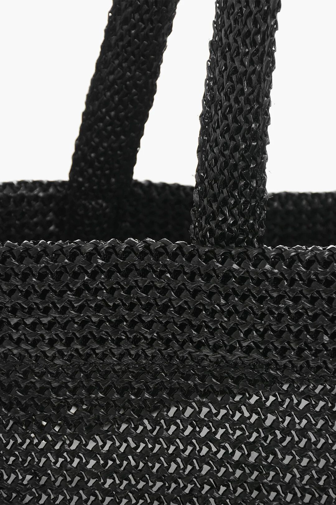 Alexander Wang og1mm0426 Size: OS / Synthetic Raffia Tote Bag in Black Size ONE SIZE - 4 Thumbnail