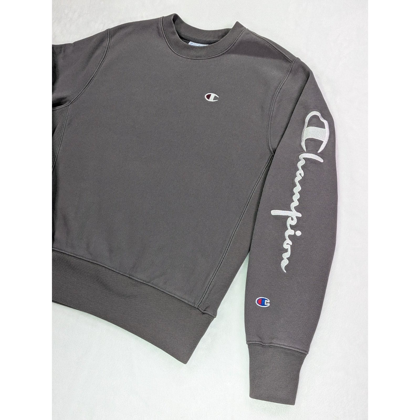 Champion Sz M Gray Reverse Weave Heavyweight Sweatshirt VTG Y2K Size US M / EU 48-50 / 2 - 6 Thumbnail