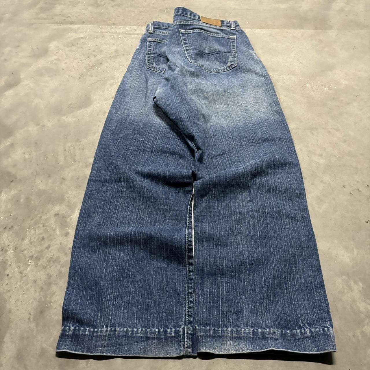 Quiksilver × Vintage Crazy Vintage Y2K/2000s Grunge Faded Medium Wash Quiskilvsr Skater Denim Jeans! Size US 34 / EU 50 - 4 Thumbnail