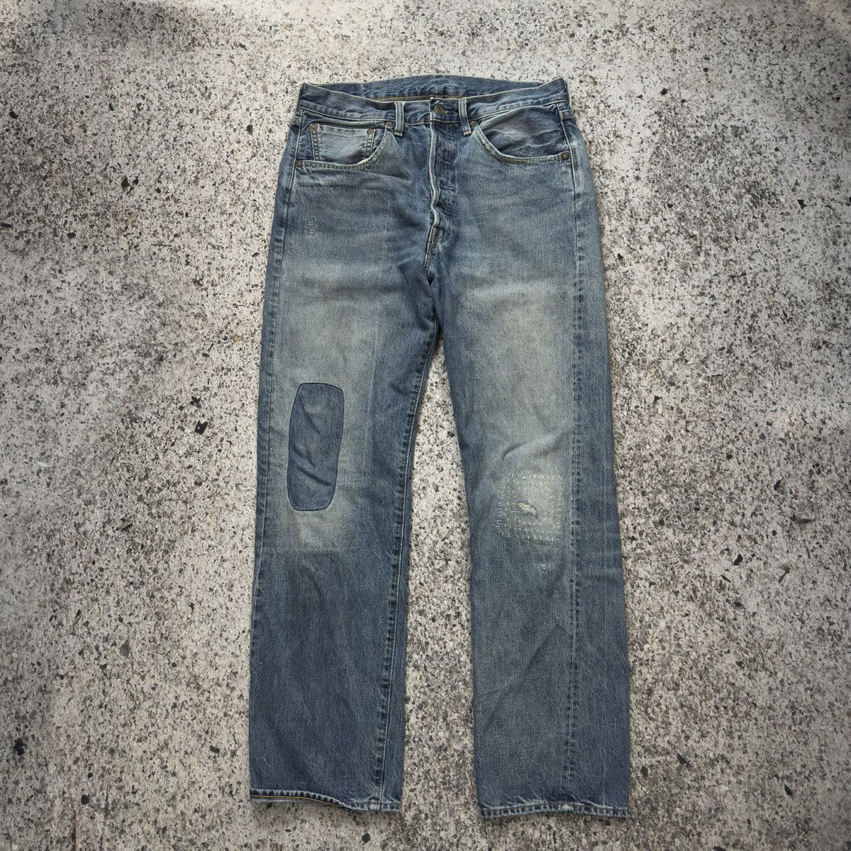 Levis 501 Levis Rocket City Levi's Vintage 1955 501 Rocket City Selvedge Jeans Rare And Limited 34x34  $395
