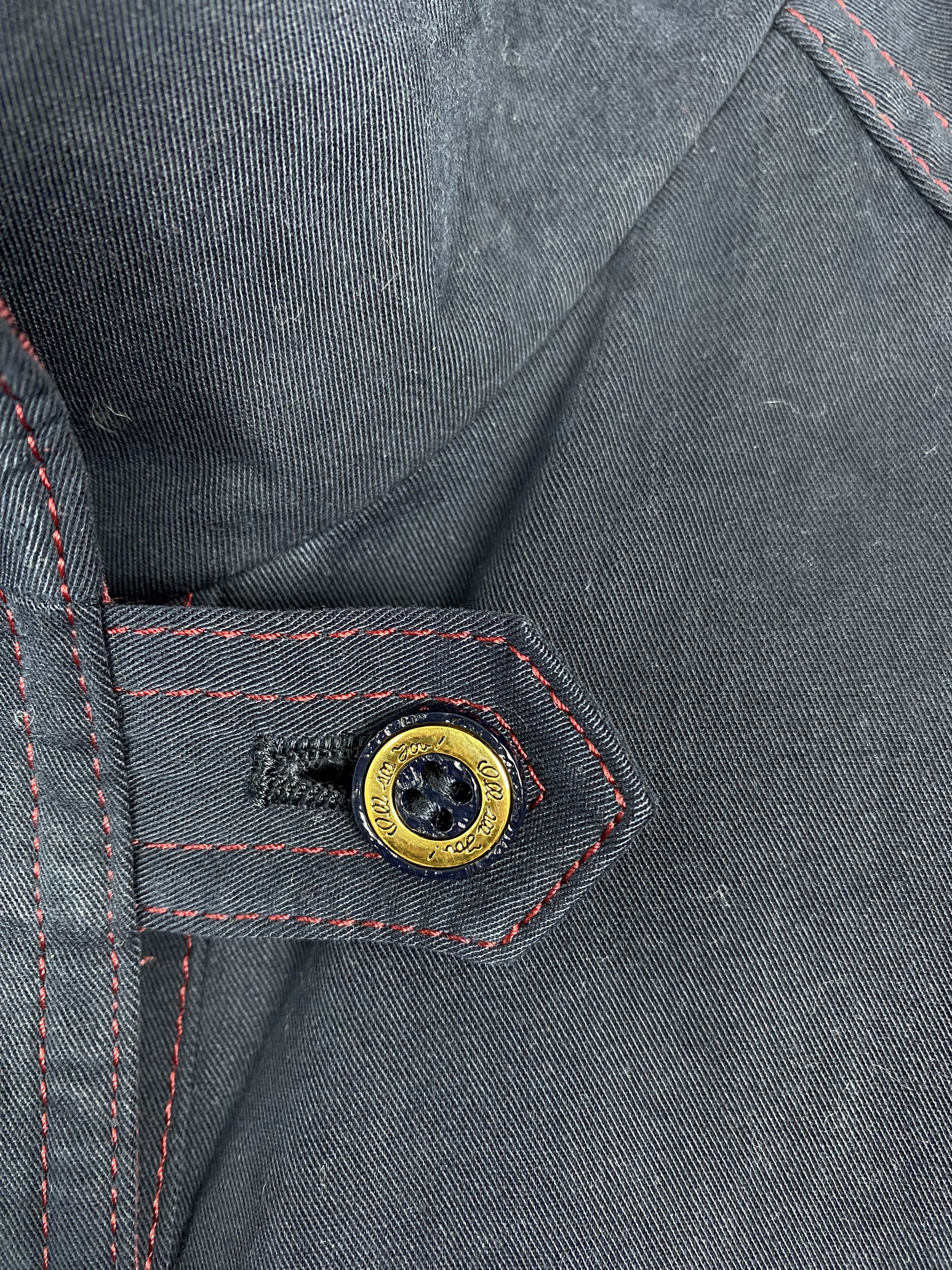 Japanese Brand Vintage Japanese Pajaporo Canvas Chore Jacket Blue Overcoat Size US L / EU 52-54 / 3 - 3 Thumbnail