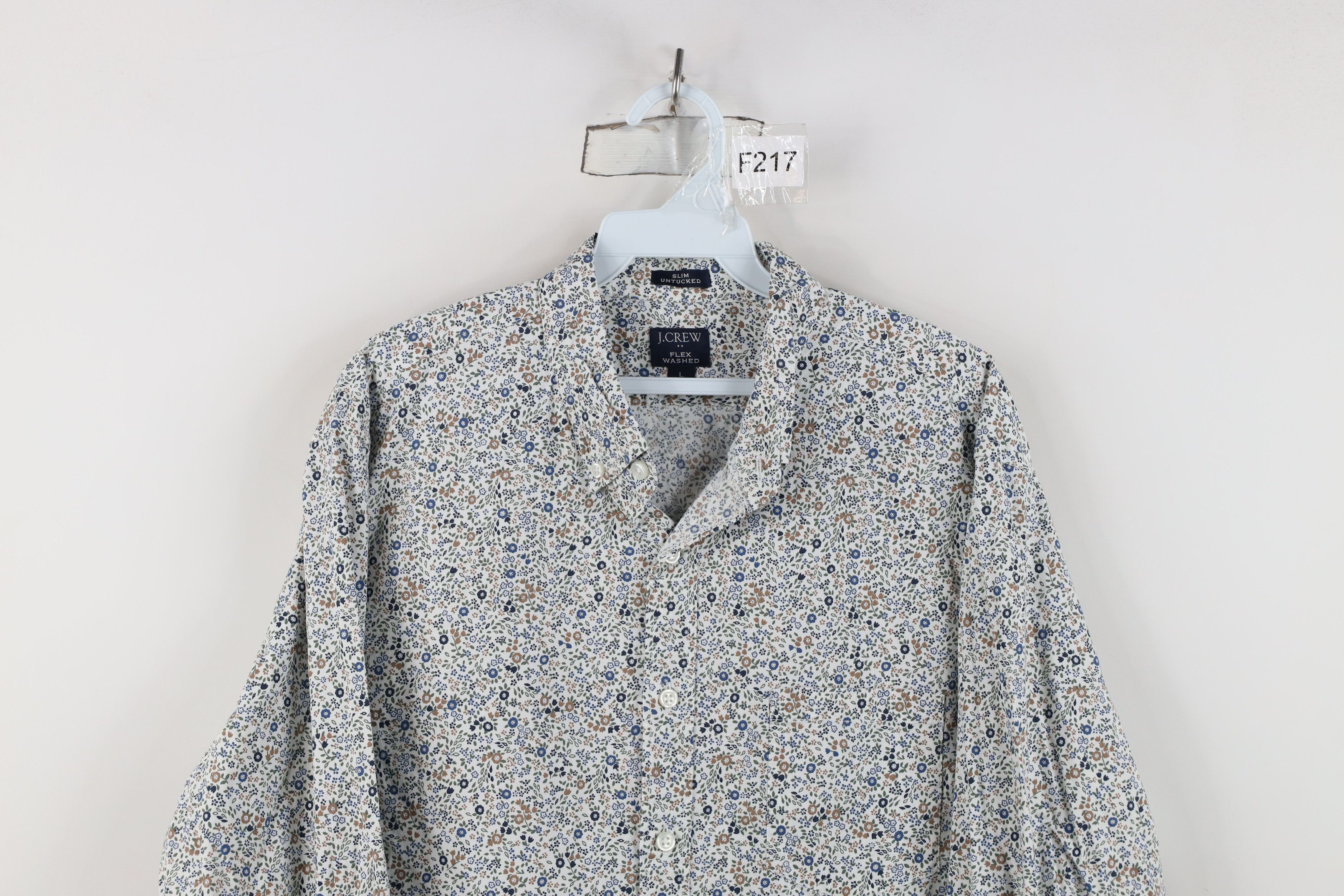 J.Crew J Crew Flex Washed Flower All Over Print Button Down Shirt Size US L / EU 52-54 / 3 - 2 Thumbnail