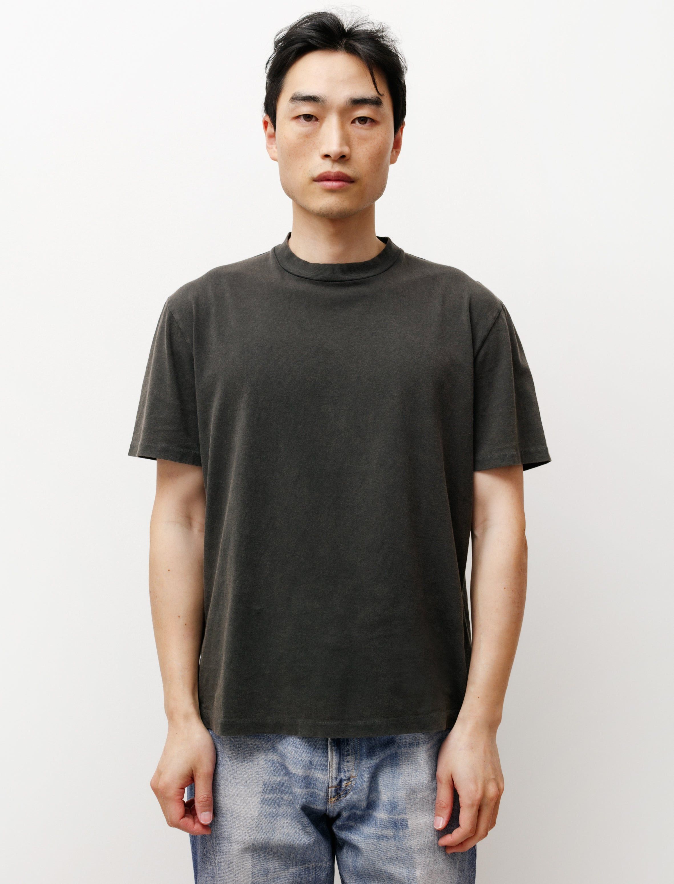 image of Our Legacy Box Tee Army Jersey in Black, Men's (Size Medium)