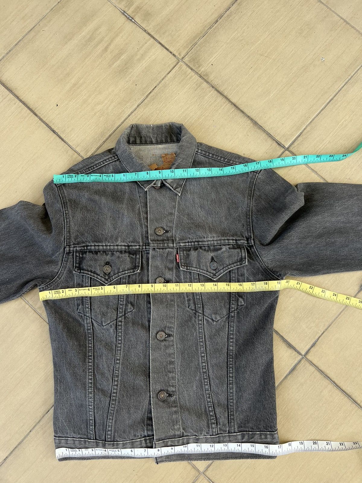 Levi's Vintage 80s Levi’s 75505 Faded Black Denim Trucker Jacket Size US S / EU 44-46 / 1 - 20 Thumbnail