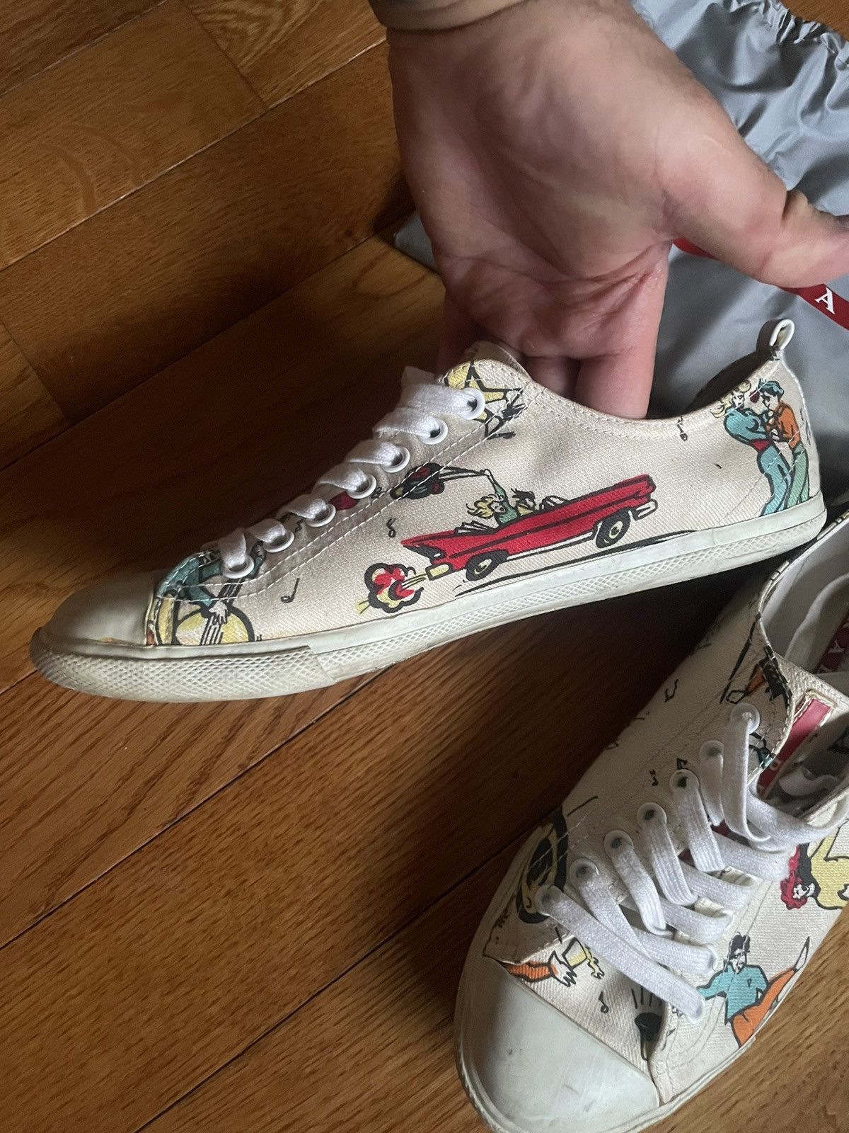 Prada MEN’S PRADA LOWTOP RUNWAY CHUCKS Size US 7 / EU 40 - 3 Thumbnail