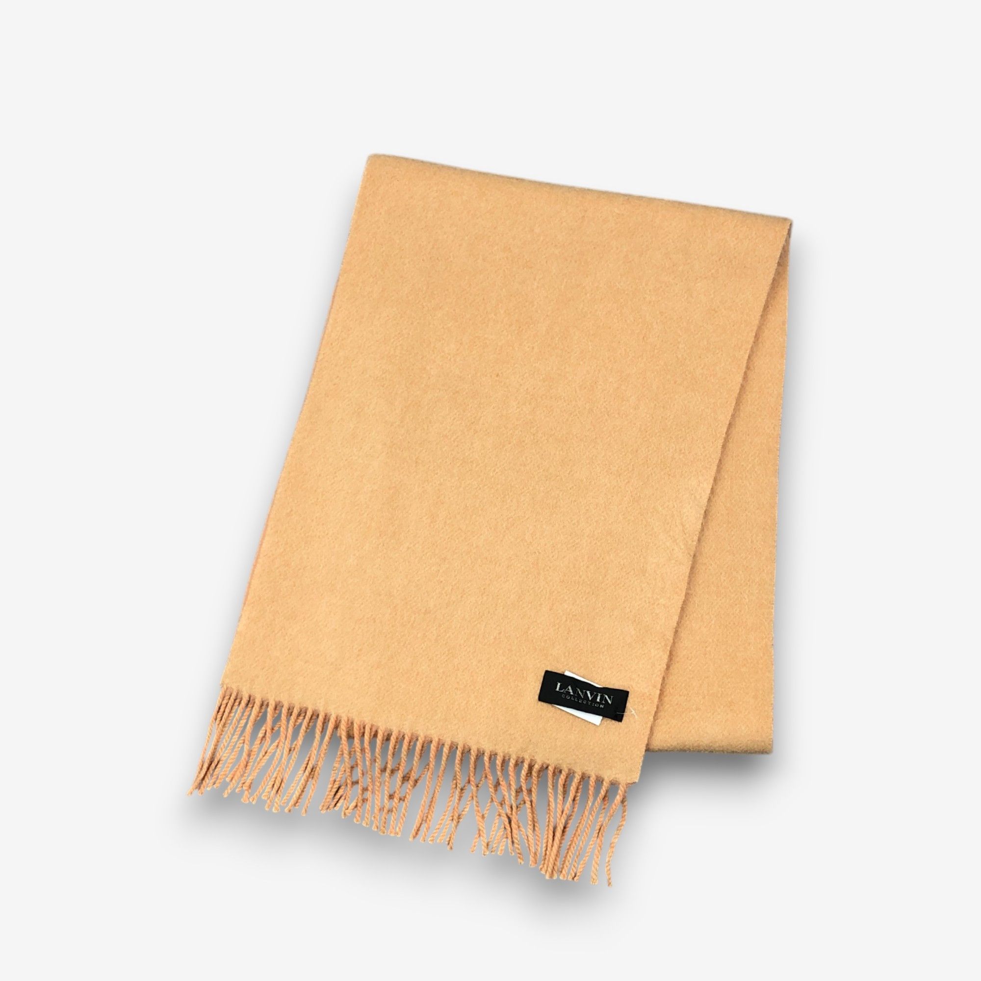 Lanvin Vintage Lanvin Scarf Muffler Cashmere Winter Fringe Scarves Size ONE SIZE - 4 Thumbnail