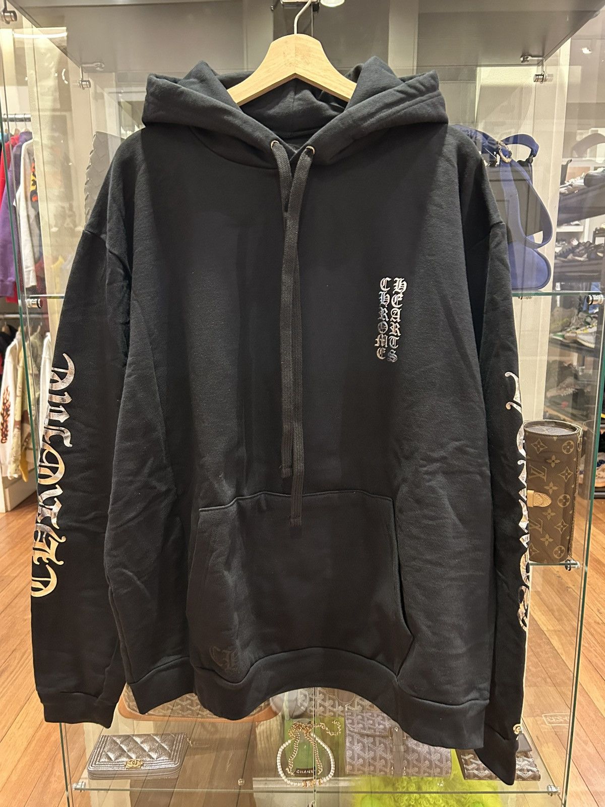Chrome Hearts Chrome Hearts Metallic Silver Hooded Sweatshirt Size US XL / EU 56 / 4 - 1 Thumbnail