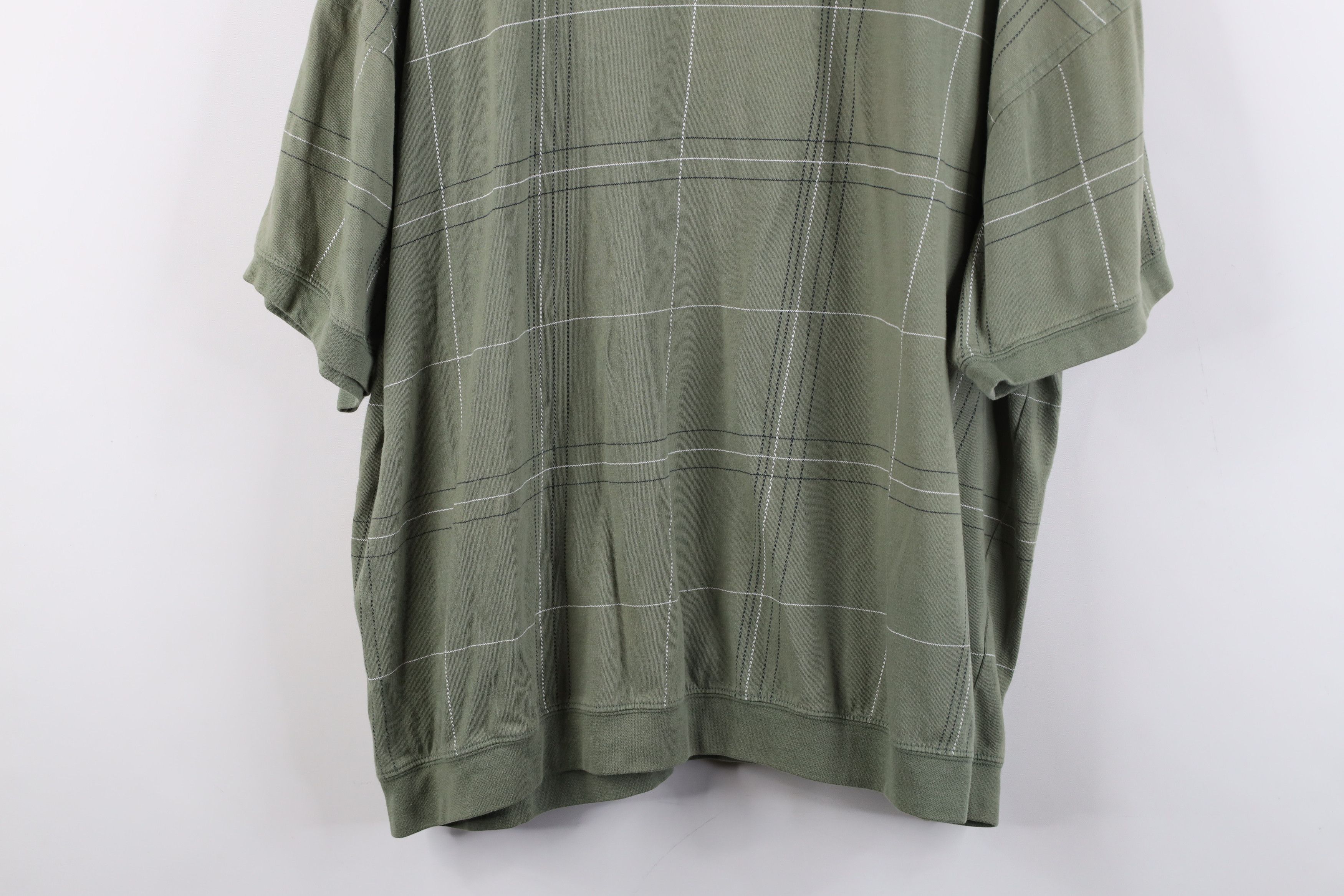 Vintage Vintage 90s Streetwear Plaid Collared Pullover Polo Shirt Size US XXL / EU 58 / 5 - 12 Thumbnail