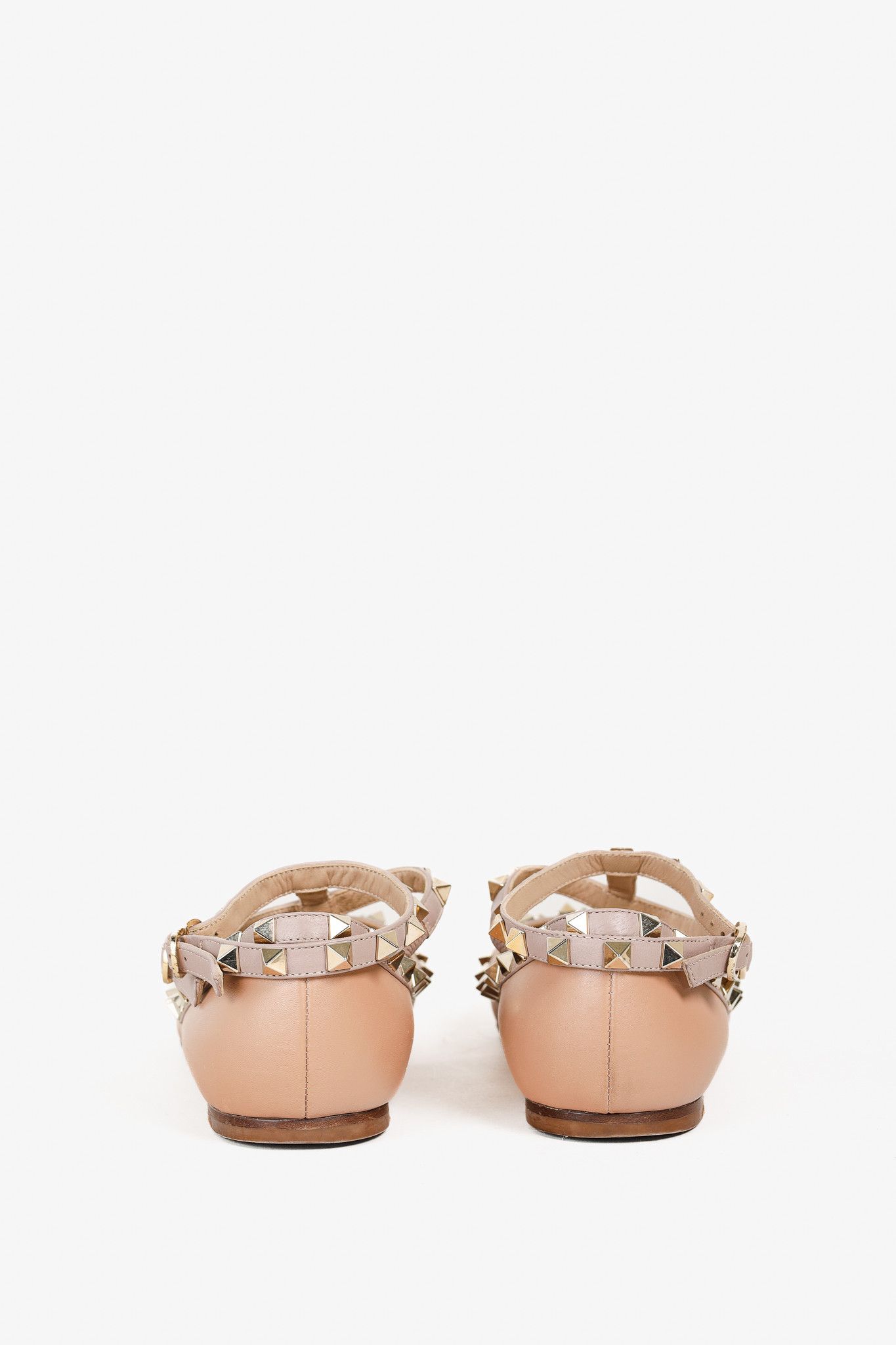 Valentino Valentino Garavani Rockstud Triple Cage Ballerina Flat Size US 5.5 / IT 35.5 - 3 Thumbnail