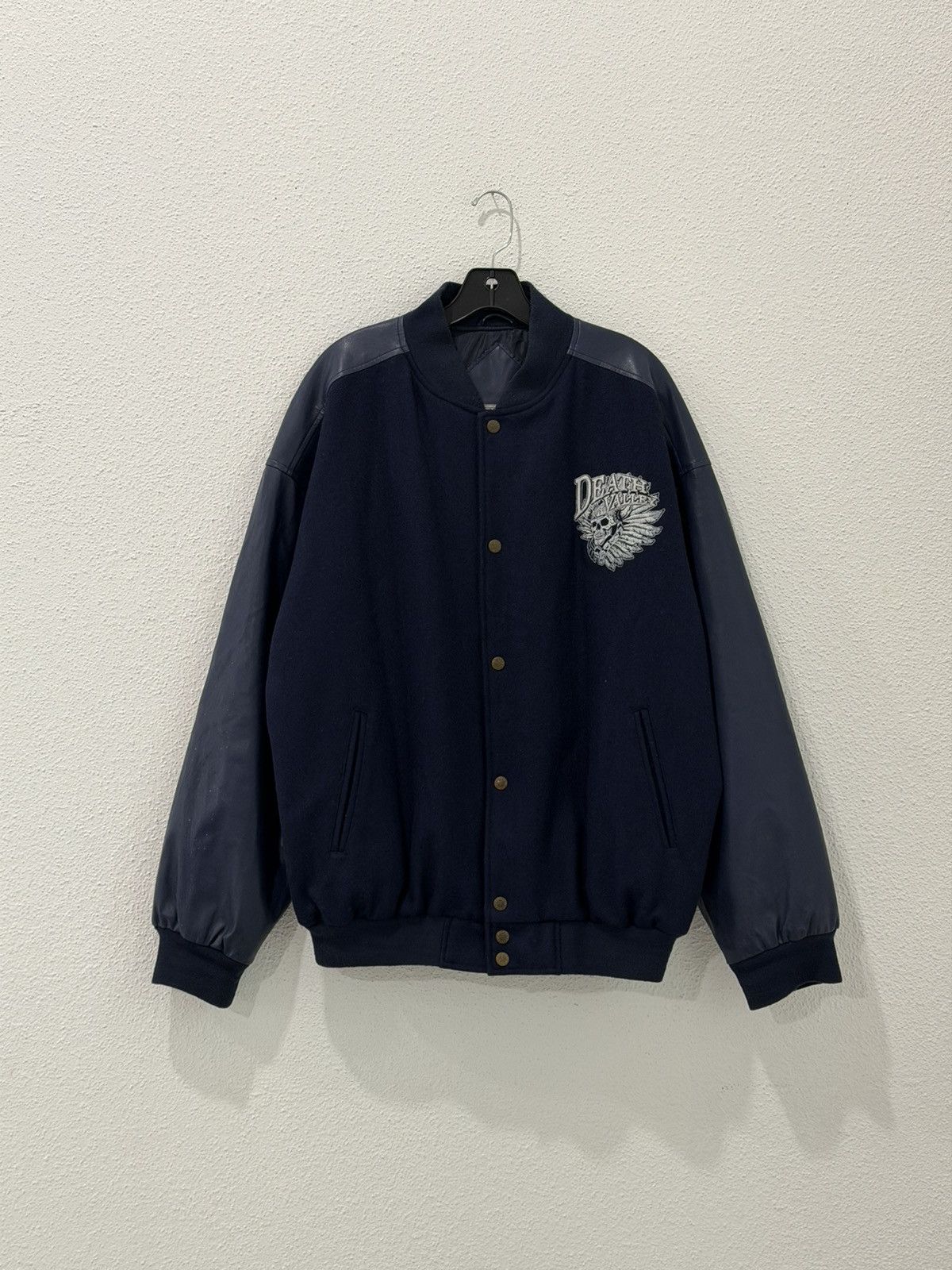 Steve And Barrys Vintage Y2K Death Valley Steve & Barry’s Letterman Bomber L Size US L / EU 52-54 / 3 - 4 Thumbnail