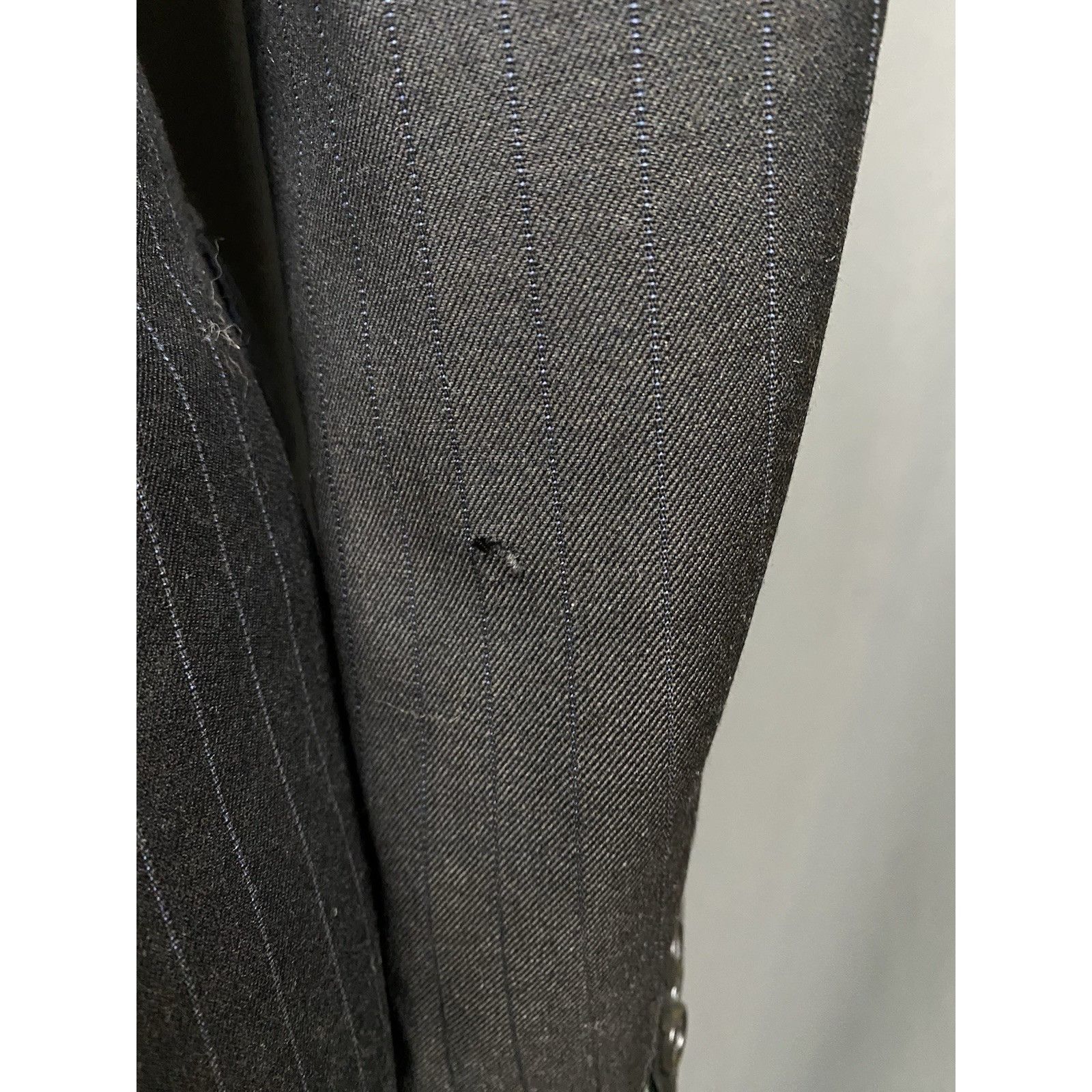 Brioni Brioni Men's Gray Wool Double Breasted Striped Wool Blazer J Size 52R - 12 Thumbnail