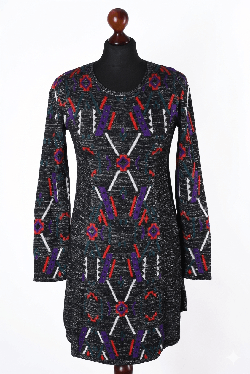 Desigual Women's Desigual Colorful Knit Pattern Dress Size XS Size XS / US 0-2 / IT 36-38 - 1 Thumbnail