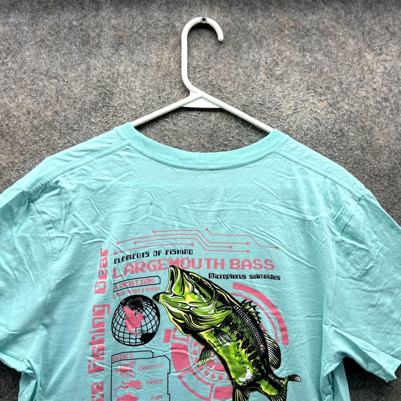 Vintage Columbia Mens Large Blue PFG Graphic Tee Largemouth Bass Fishing Outdoor Shirt Short Sleeve Crew Neck Size US L / EU 52-54 / 3 - 7 Thumbnail