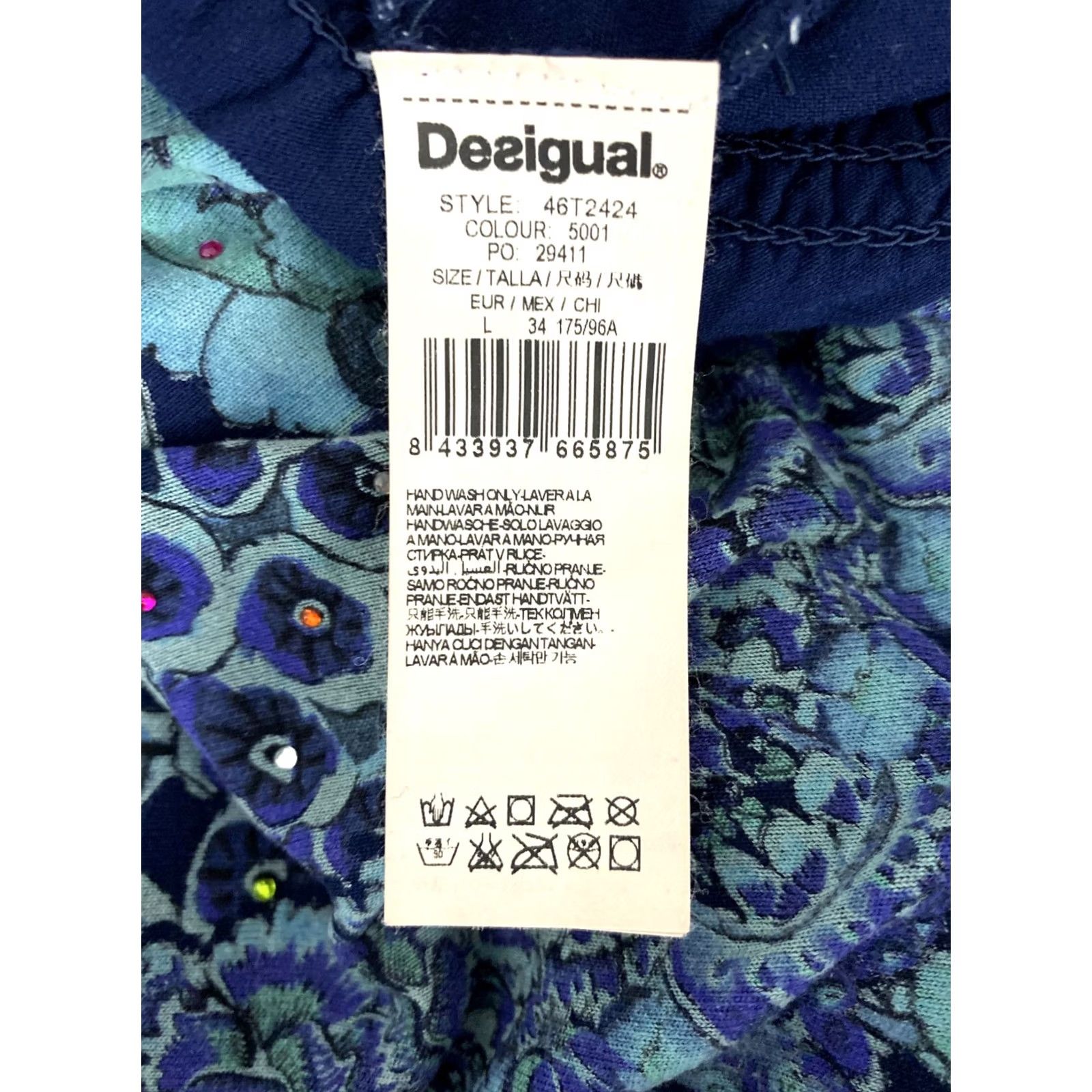 Desigual Desigual Shirt Womens L Tunic Blue 46T2424 XS? Size L / US 10 / IT 46 - 6 Thumbnail