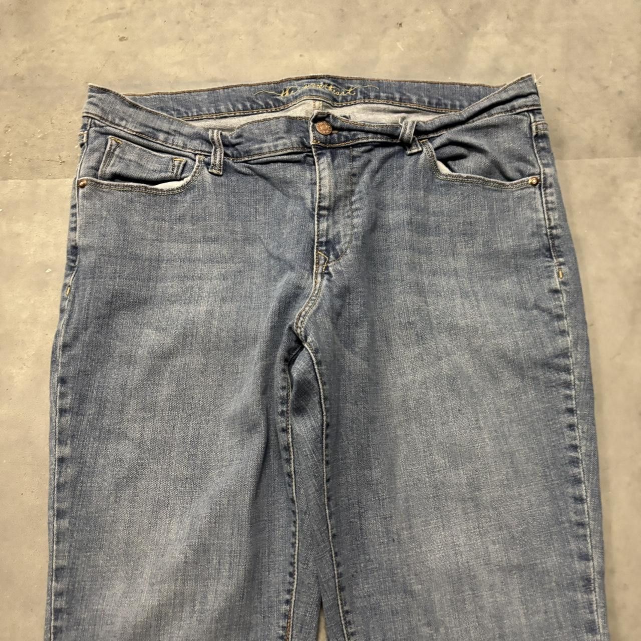 Japanese Brand × Vintage Crazy Vintage Y2K/2000s Medium Wash Essential Denim Jeans! Size US 36 / EU 52 - 5 Thumbnail