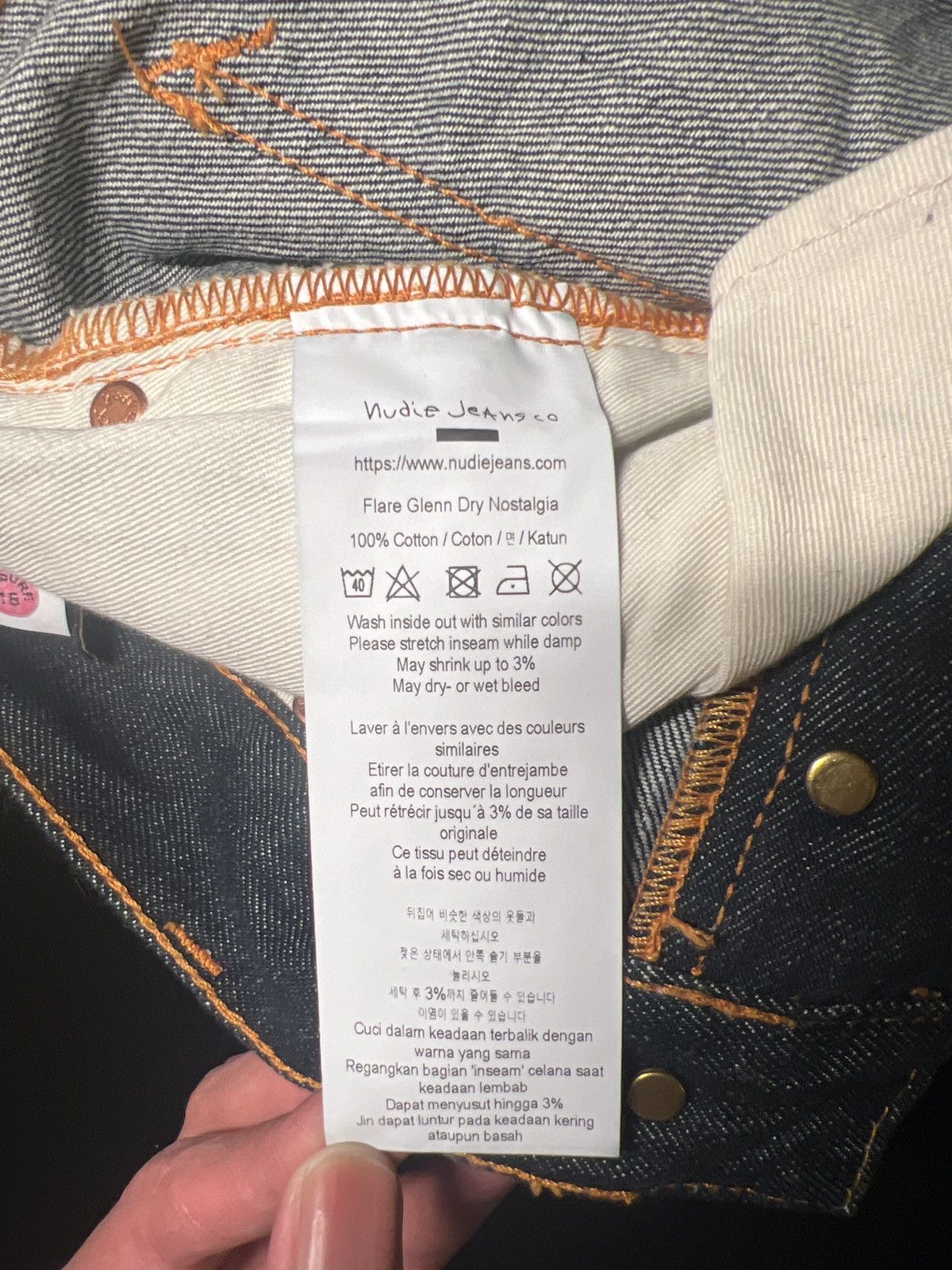 Nudie Jeans Flare Glenn Dry Nostalgia Size US 31 - 6 Thumbnail