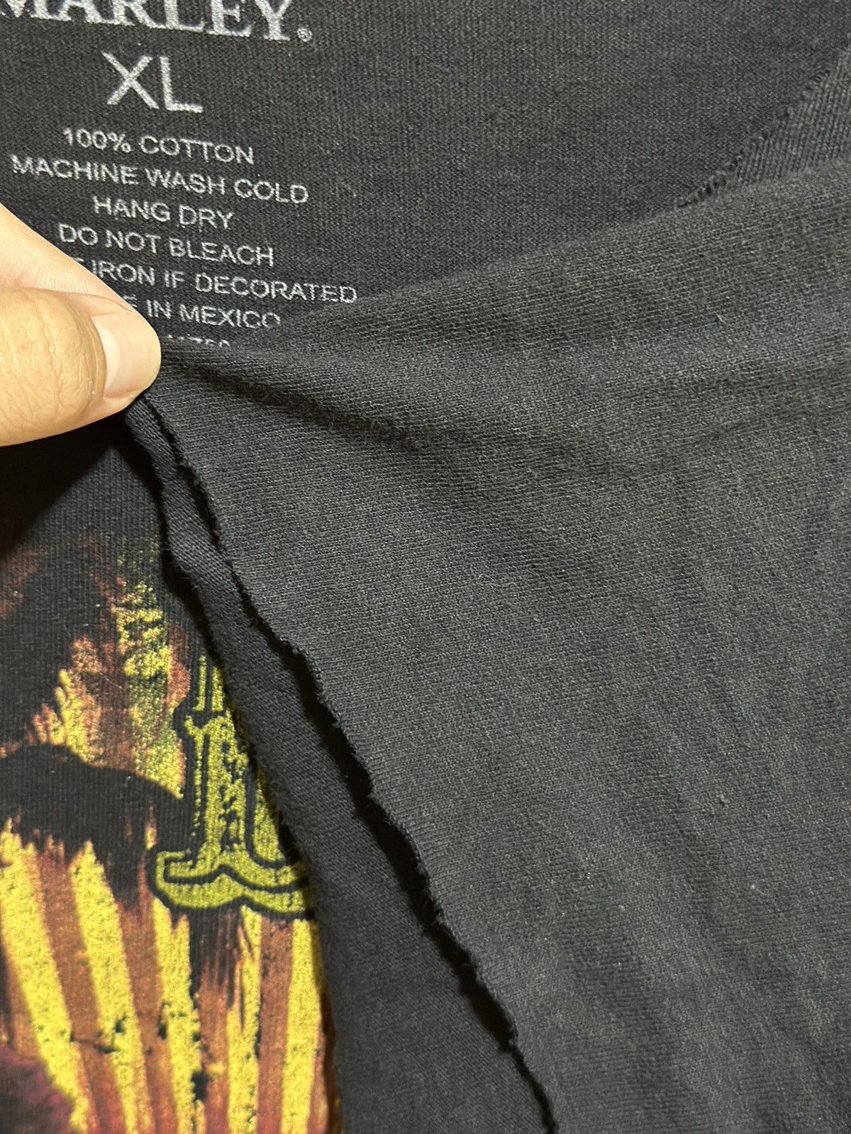 Band Tees × Bob Marley × Vintage Vintage Bob Marley One Love Distress Tee Size US XL / EU 56 / 4 - 5 Thumbnail