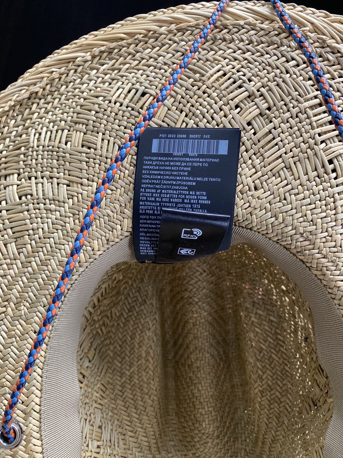 Prada Prada Triangle Logo Straw Woven Hat Size ONE SIZE - 5 Thumbnail