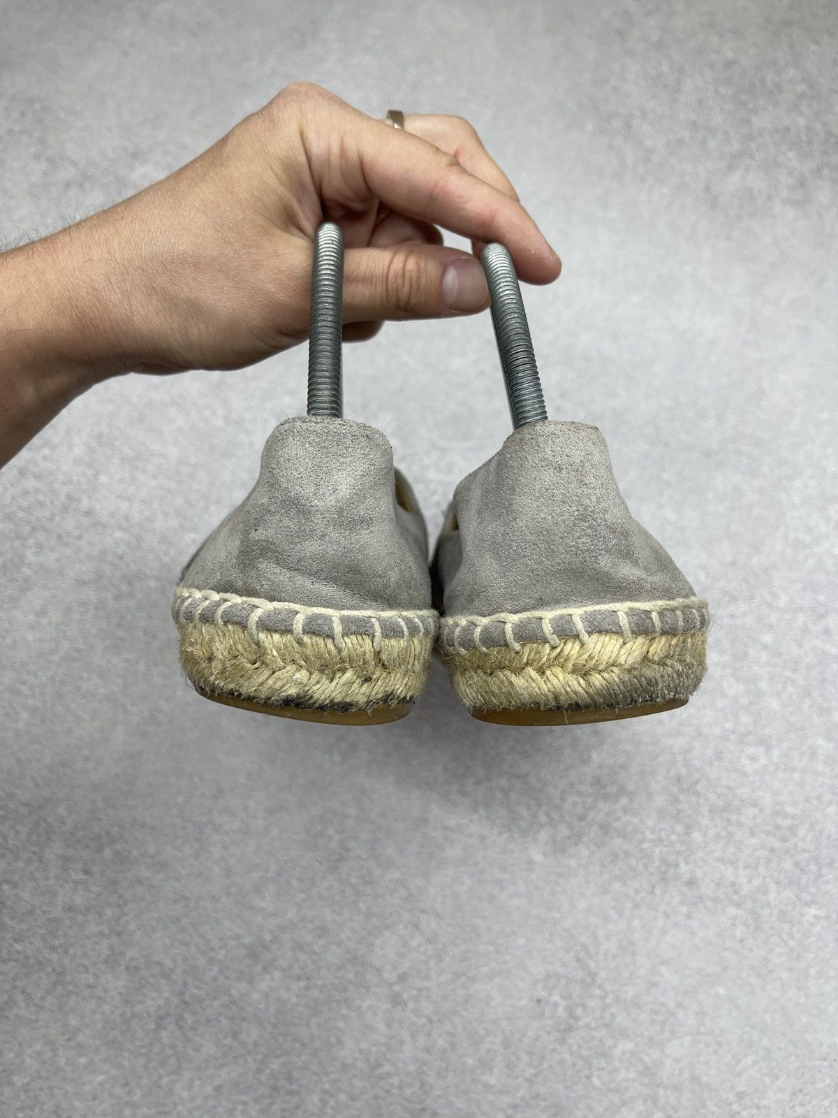 Chanel Women Chanel Espadrilles Shoes Gray/Black Made in Spain Size US 9 / IT 39 - 9 Thumbnail