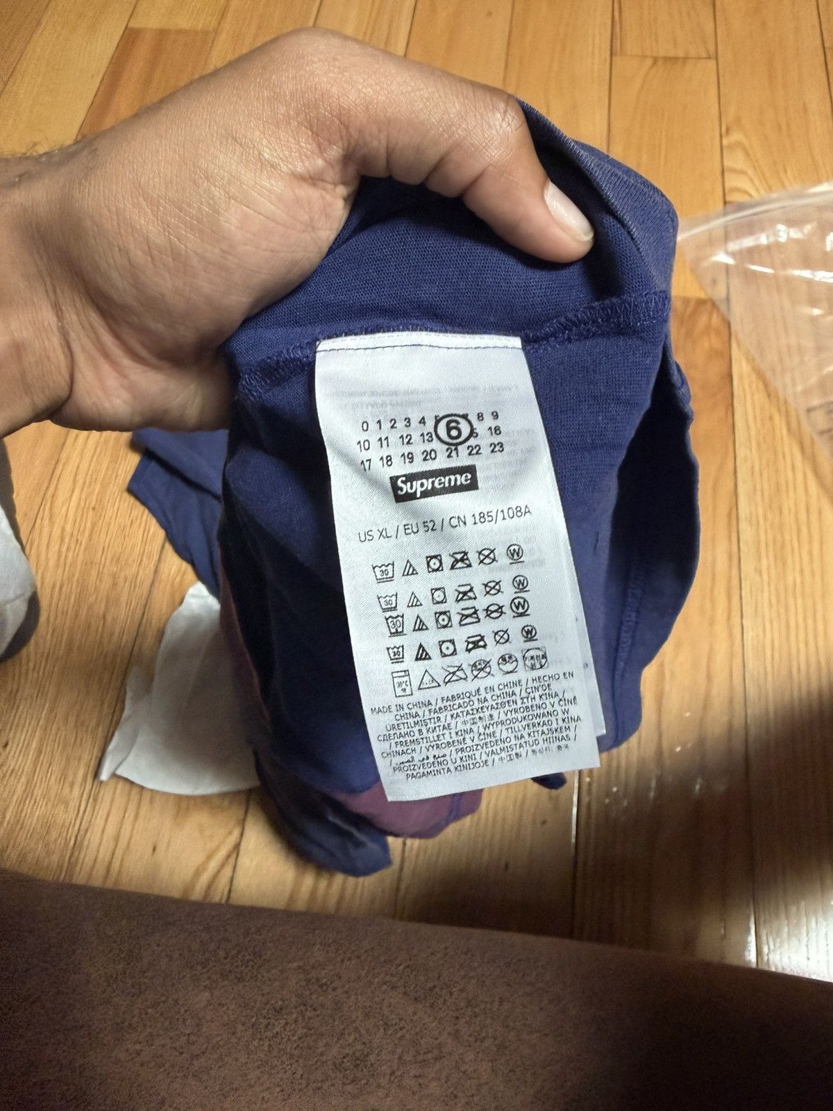 Maison Margiela × Supreme Supreme Maison Margiela Split Tee XL Size US XL / EU 56 / 4 - 3 Thumbnail