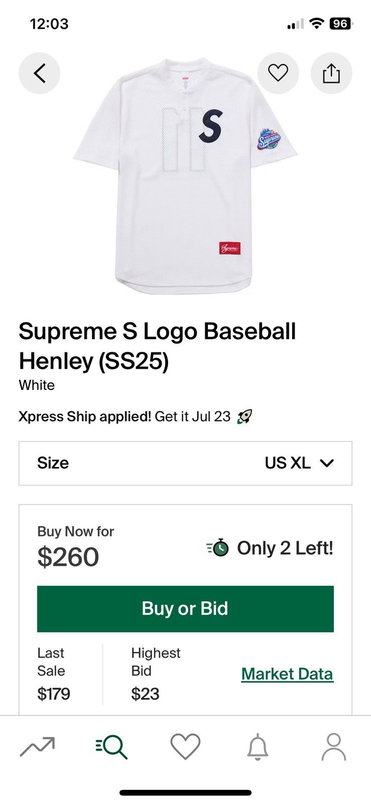 Supreme Supreme s logo baseball jersey Size US XXL / EU 58 / 5 - 1 Thumbnail