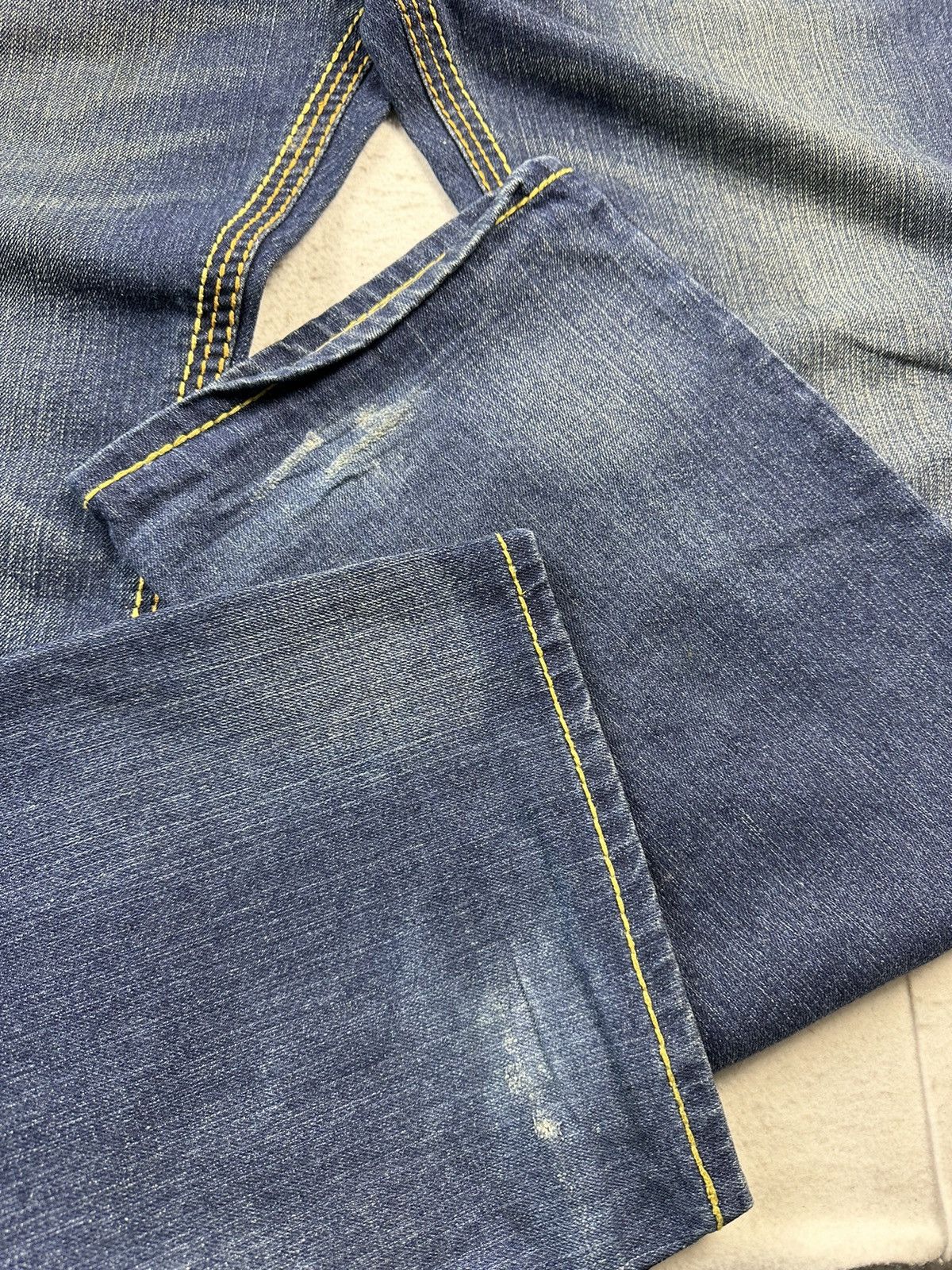 True Religion × Vintage Crazy Vintage True Religion Contrast Stitching Baggy Jeans Size US 40 / EU 56 - 3 Thumbnail