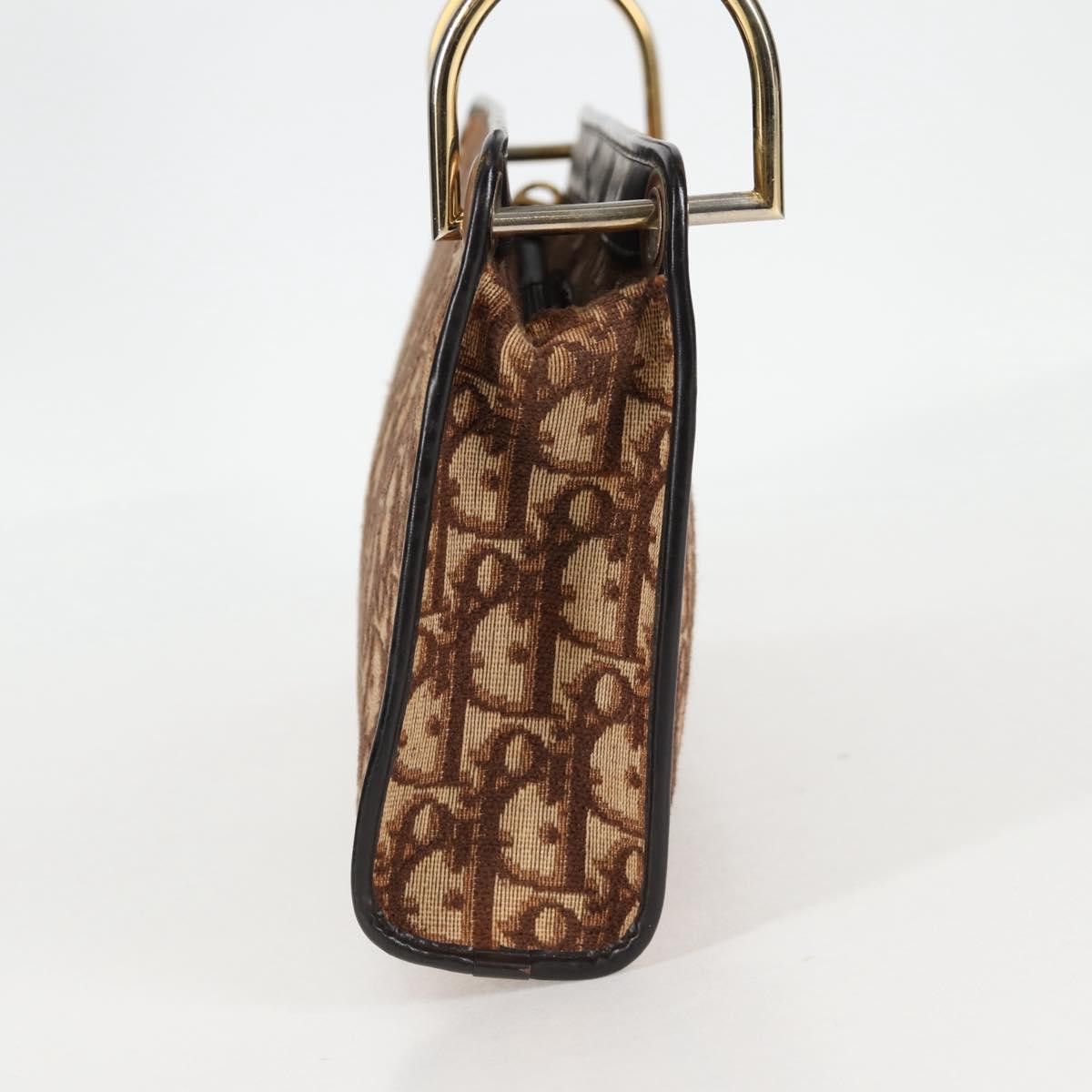 Dior DIOR Trotter Canvas Shoulder Bag Brown Gold Size ONE SIZE - 5 Thumbnail