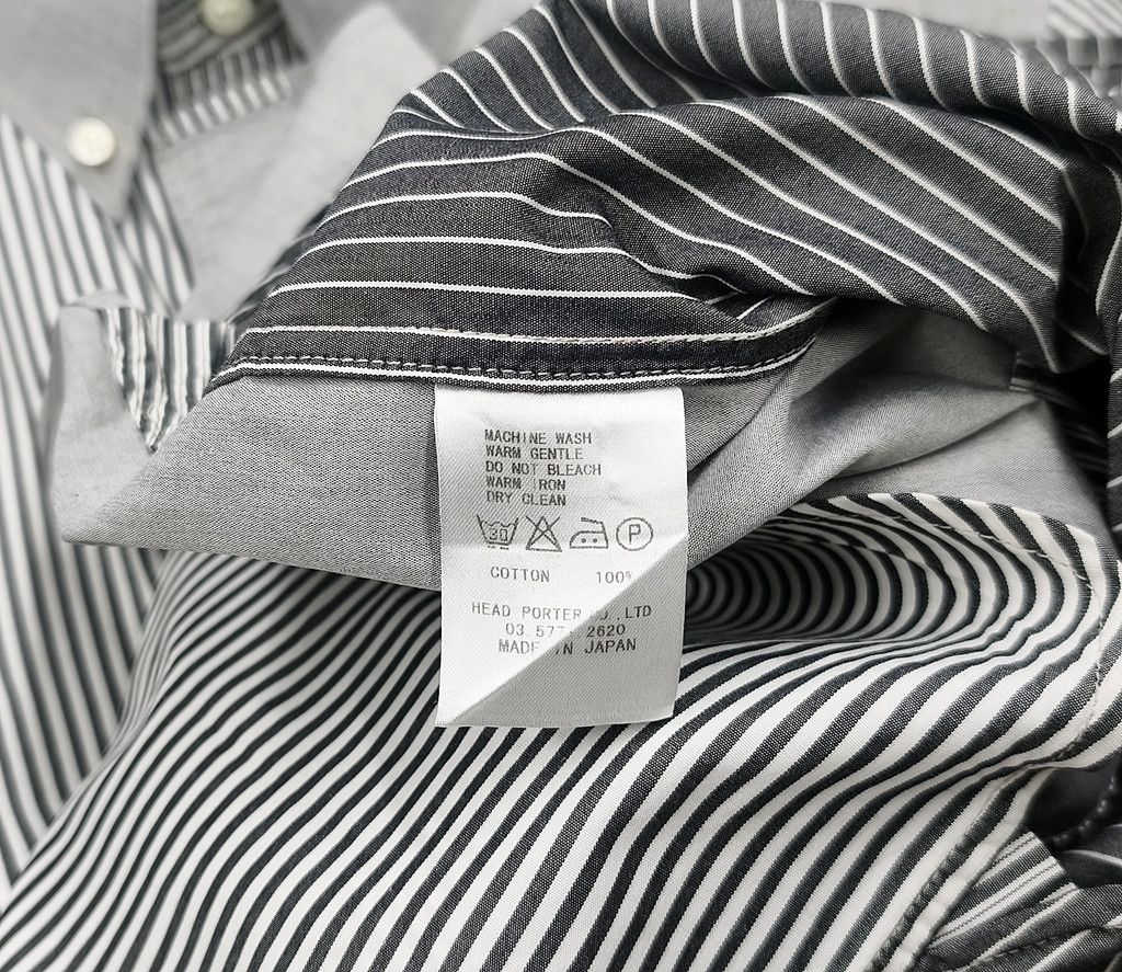 Head Porter HEAD PORTER PLUS asymmetrical stripe long sleeve shirt Size US M / EU 48-50 / 2 - 4 Thumbnail