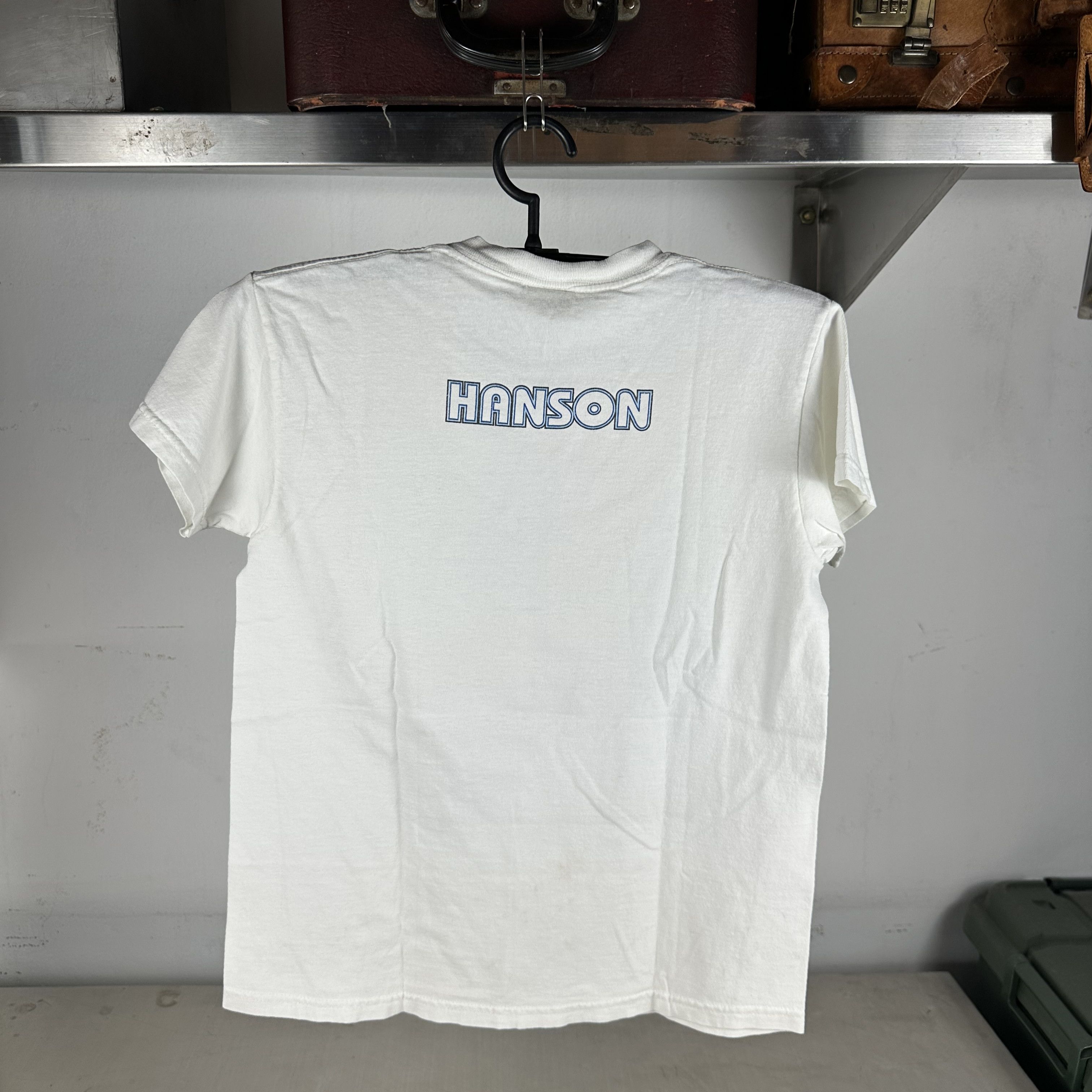 Vintage Vintage 1997 Hanson Pop Rock Band Graphic T-Shirt Size US S / EU 44-46 / 1 - 3 Thumbnail