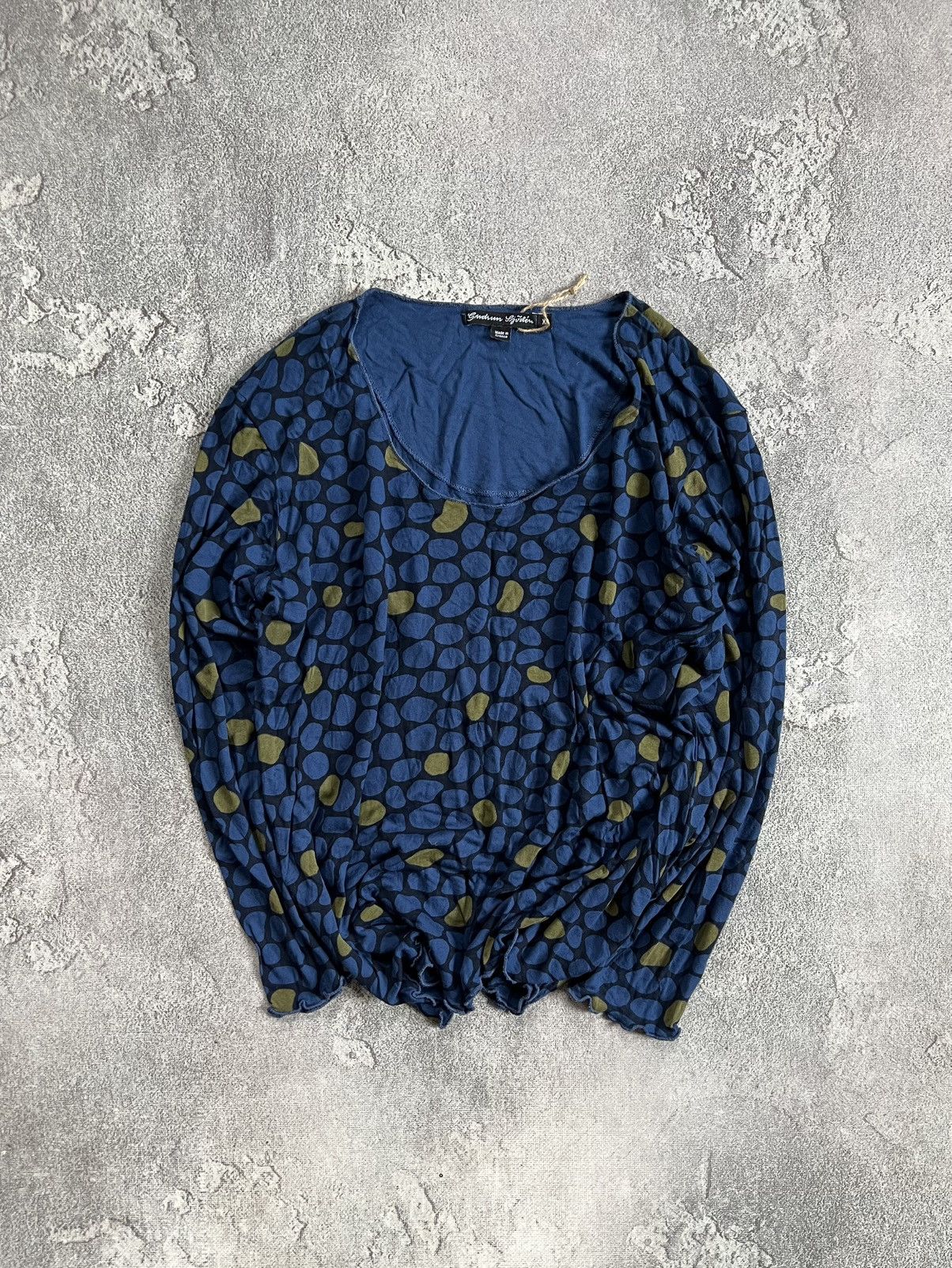 Gudrun Sjoden Gudrun Sjoden Print Blouse Long Sleeve Top Shirt XL Sjöden Size XL / US 12-14 / IT 48-50 - 1 Thumbnail