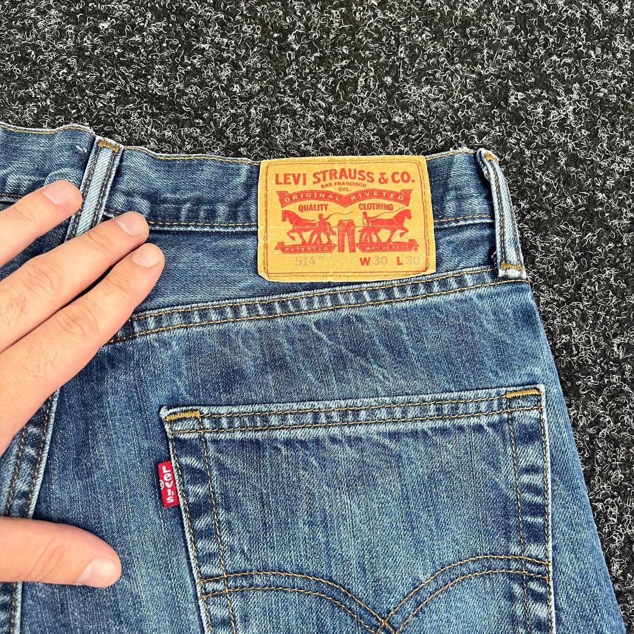 Levi's Denim Gradient Blue Levis 514 Jeans Vintage Pants Baggy Size US 32 / EU 48 - 4 Thumbnail