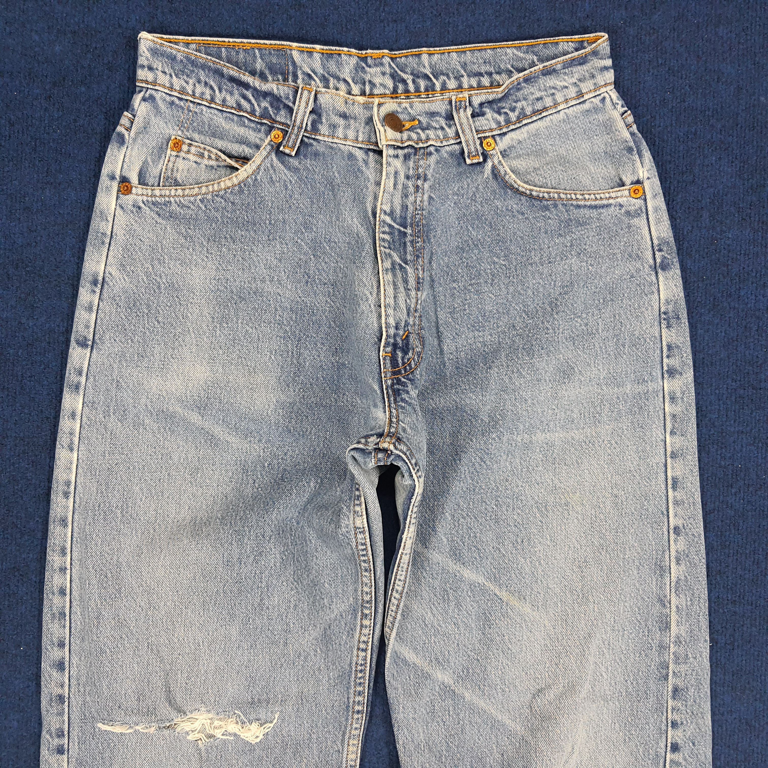 Levi's × Vintage Vintage Levi's Distressed Denim Pants Size US 28 / EU 44 - 2 Thumbnail