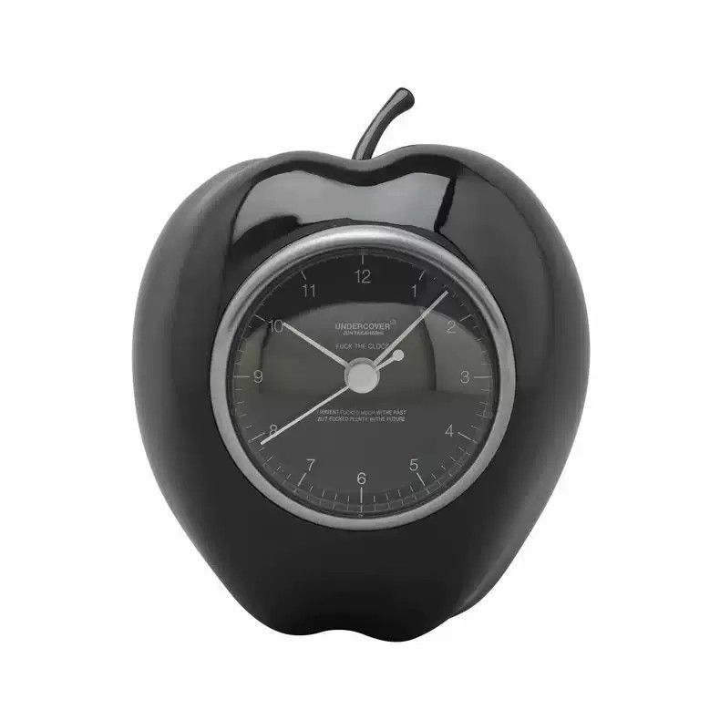 Pre-owned Undercover Takahashi Shield Apple Alarm Clock Gift Home Decor In Black