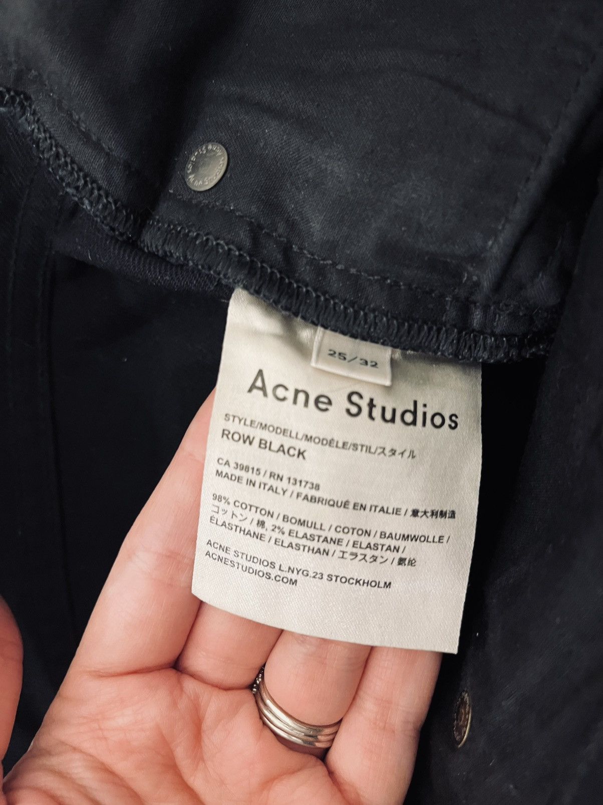 Acne Studios ACNE STUDIOS Black Skinny Mid Rise Ankle Jeans Size 25 Short Size 25" / US 0 / IT 36 - 7 Thumbnail