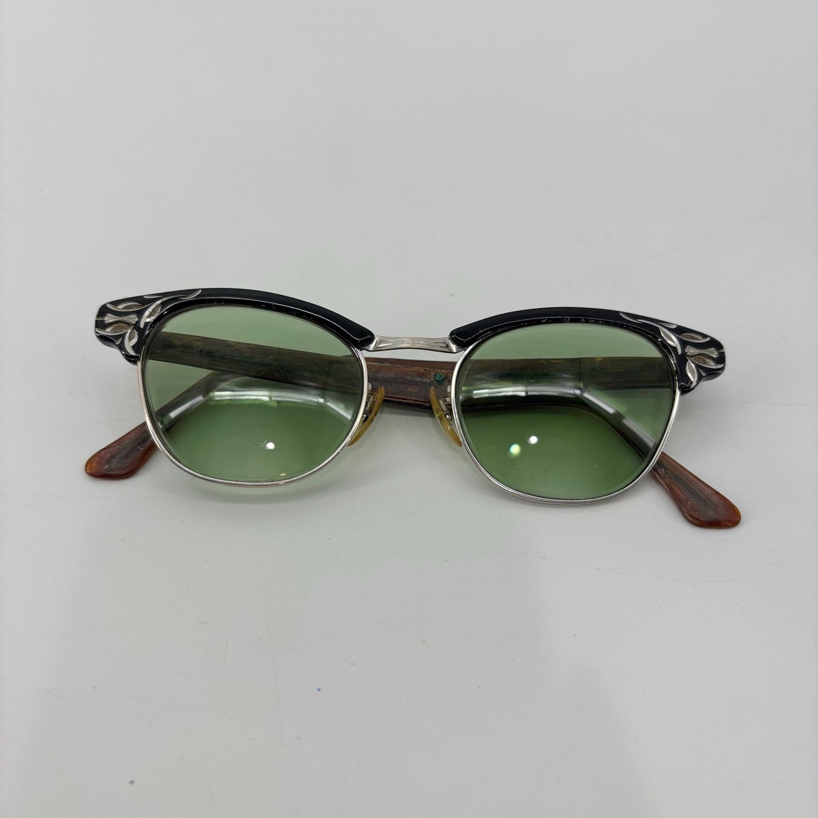 Vintage Vintage Eyewear 50s 60s Shuron Ronsir Browline Eyeglasses Size ONE SIZE - 19 Thumbnail