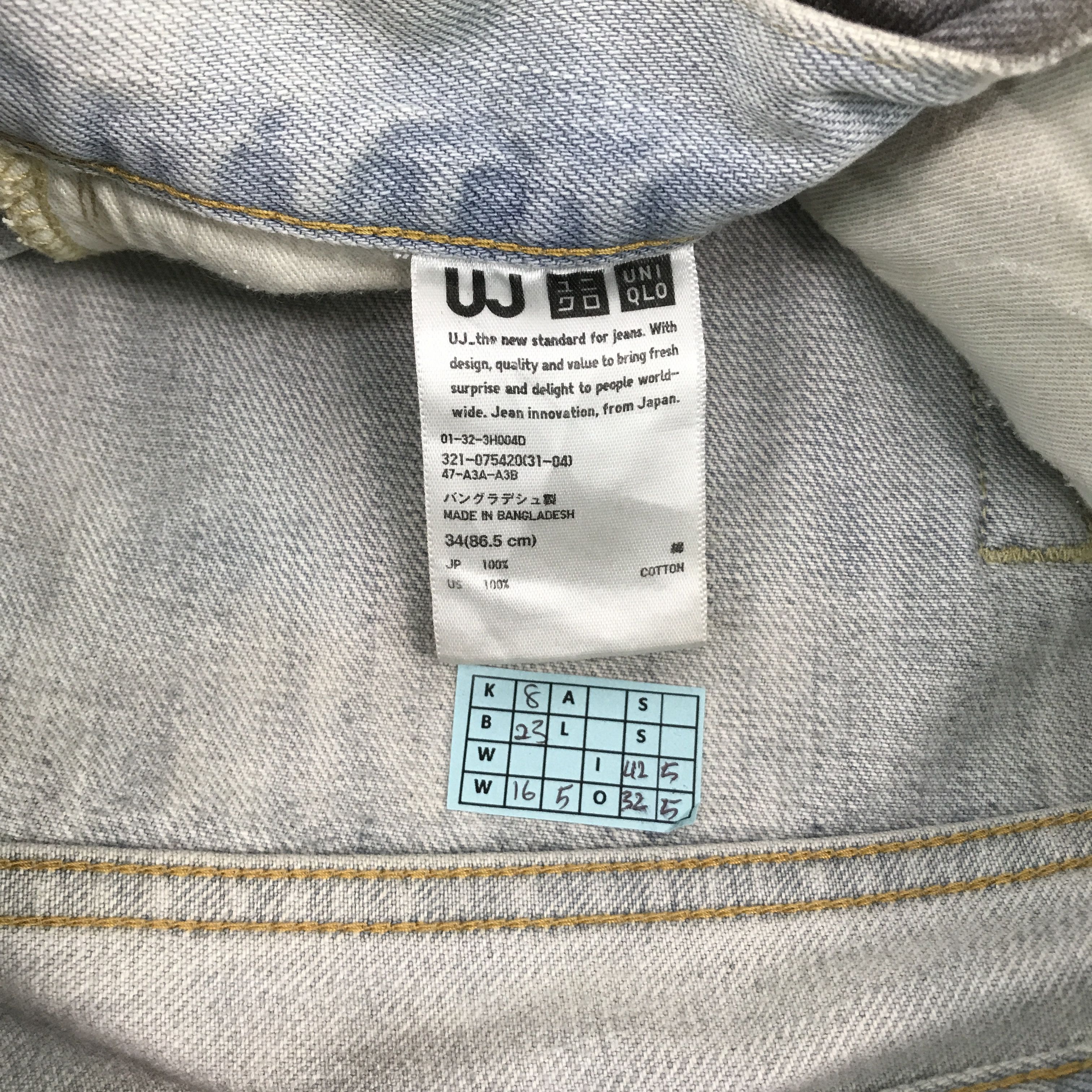 Japanese Brand × Jun Takahashi × Uniqlo JAPAN UNIQLO BLACK SPARY DENIM JEANS Size US 33 - 13 Thumbnail