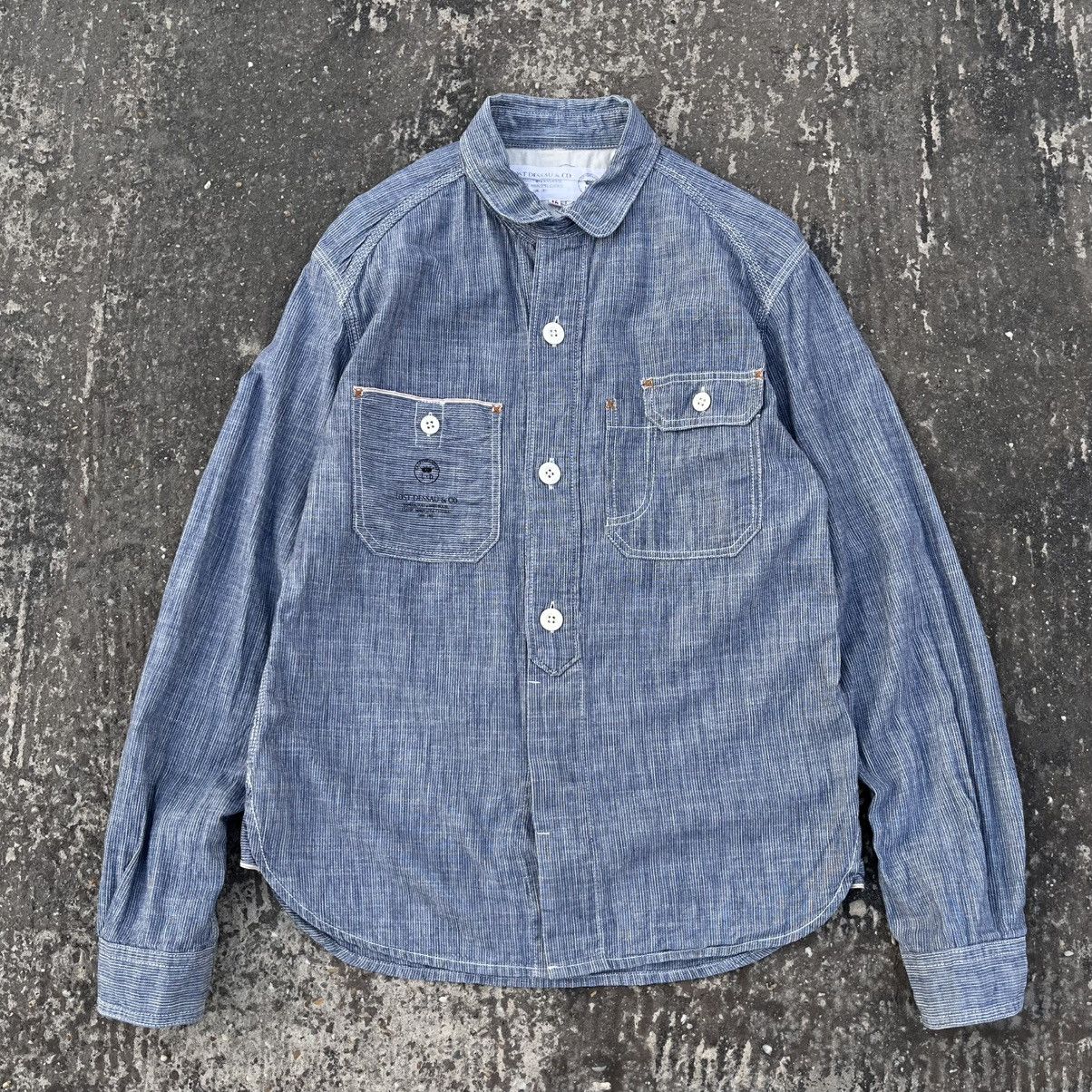Japanese Brand Lost dessau hickory chambray shirt Size US M / EU 48-50 / 2 - 1 Thumbnail