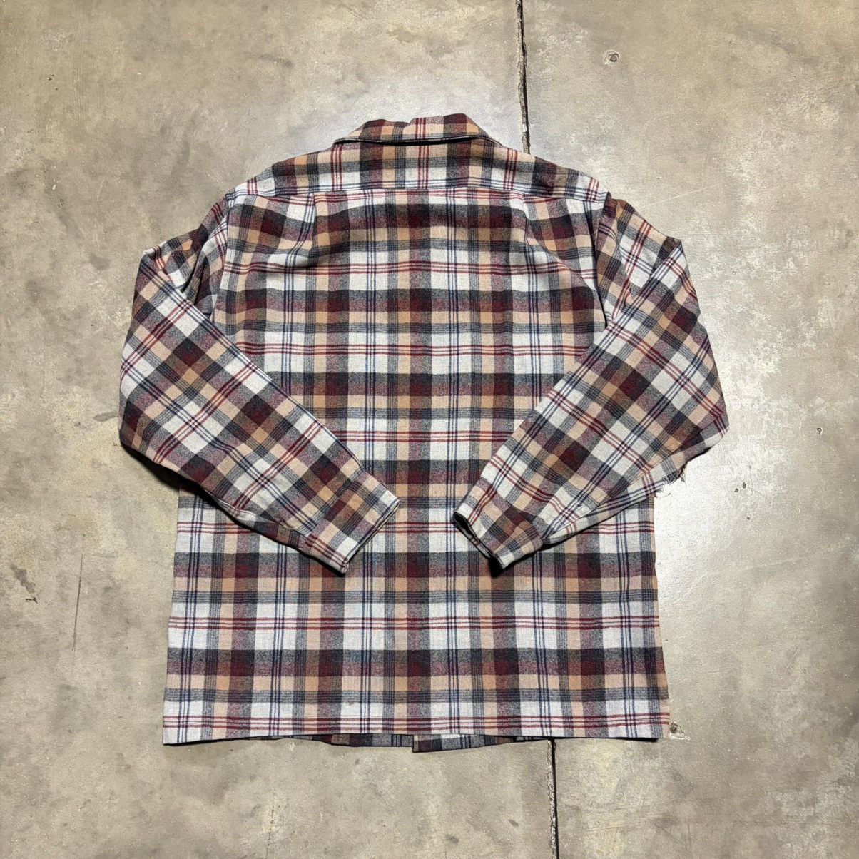 Pendleton Vintage 80s Pendleton Plaid Flannel Shirt Loop Collar Board Size US L / EU 52-54 / 3 - 10 Thumbnail