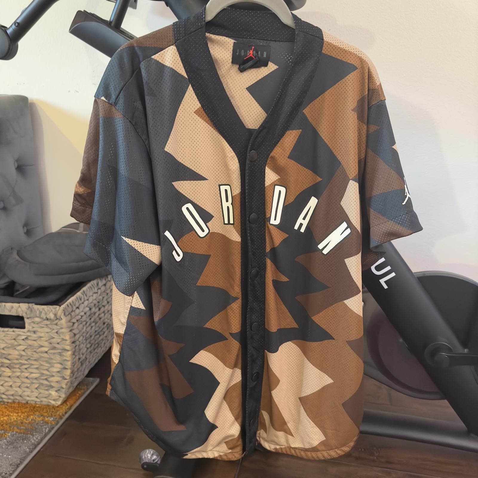 Designer Jordan Camo Mesh Jersey - Unique Brown Camouflage Design Size US L / EU 52-54 / 3 - 1 Thumbnail
