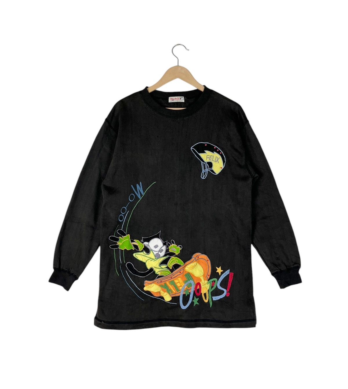 Anime × Cartoon Network × Vintage Vintage Felix The Cat Embroidery Sweatshirt Size US L / EU 52-54 / 3 - 1 Thumbnail
