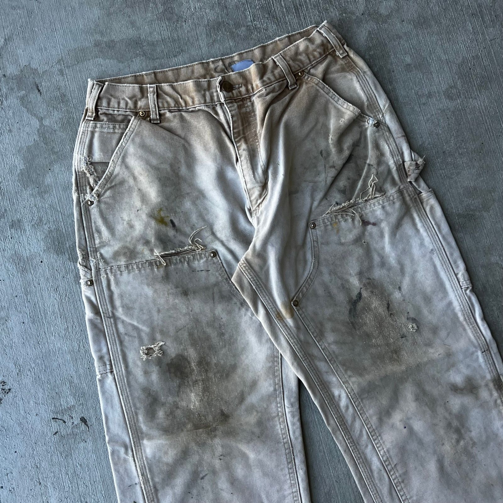 Carhartt × Vintage Carhartt faded brown double knee work wear carpenter pants Size US 30 / EU 46 - 2 Thumbnail