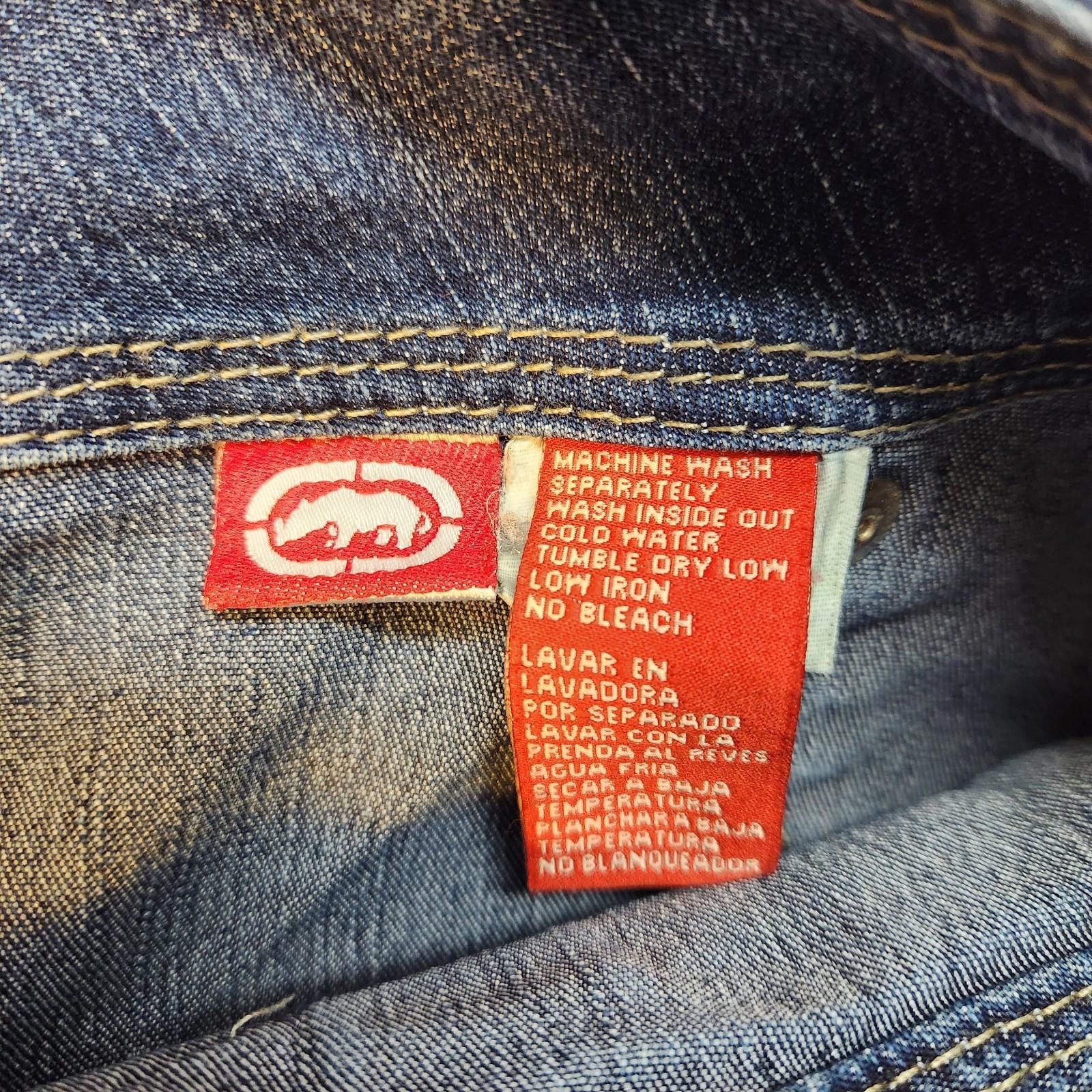 Ecko Unltd. Vintage Ecko Red Womens Blue Jeans Embroidered Size 11 Size 30" / US 8 / IT 44 - 12 Thumbnail