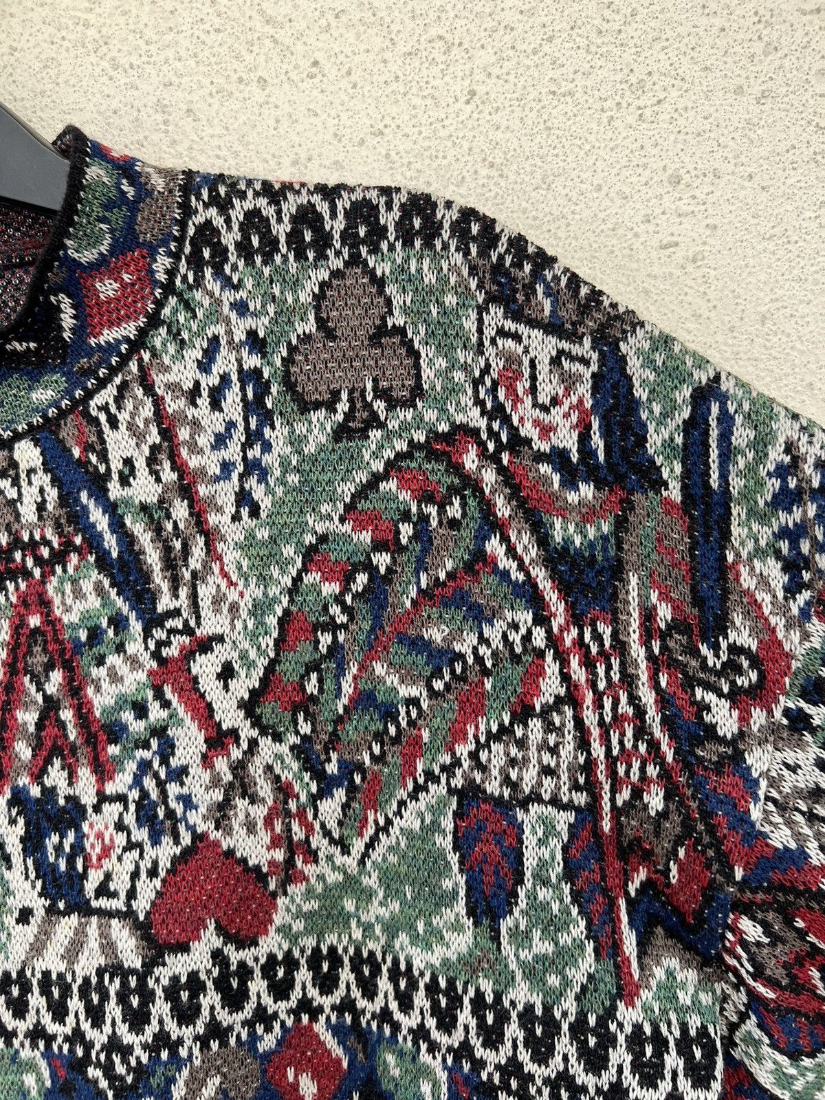 Missoni Vintage Missoni Italy Poker Card Knitwear Wool Sweater Size US M / EU 48-50 / 2 - 2 Thumbnail