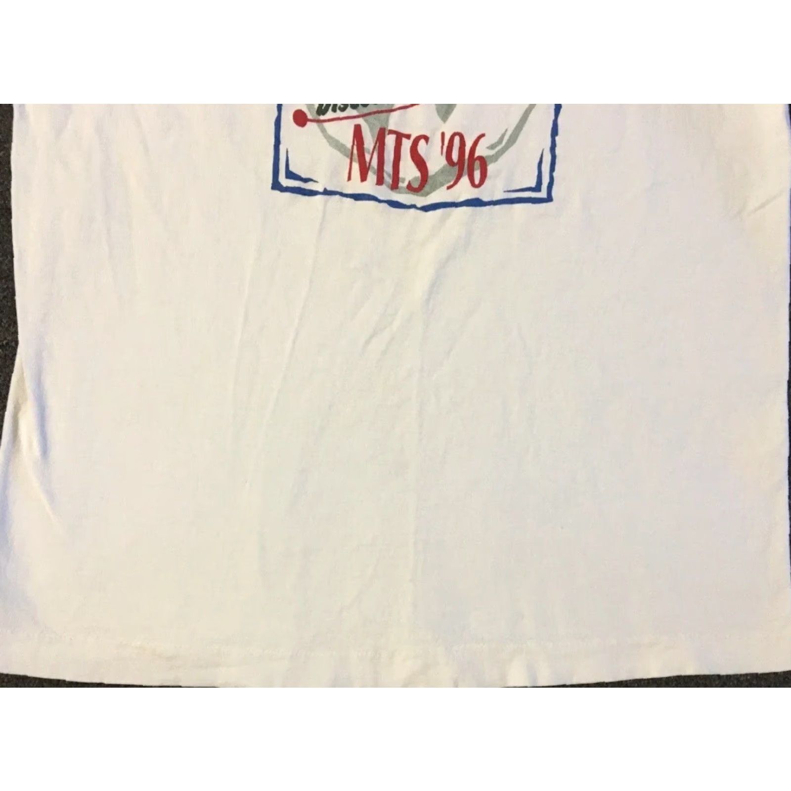 Vintage VINTAGE Realize Your Potential 90s T-Shirt Mens S White Grunge Kindness 80s 90s USA Logo Funny Family Friends Size US S / EU 44-46 / 1 - 4 Thumbnail