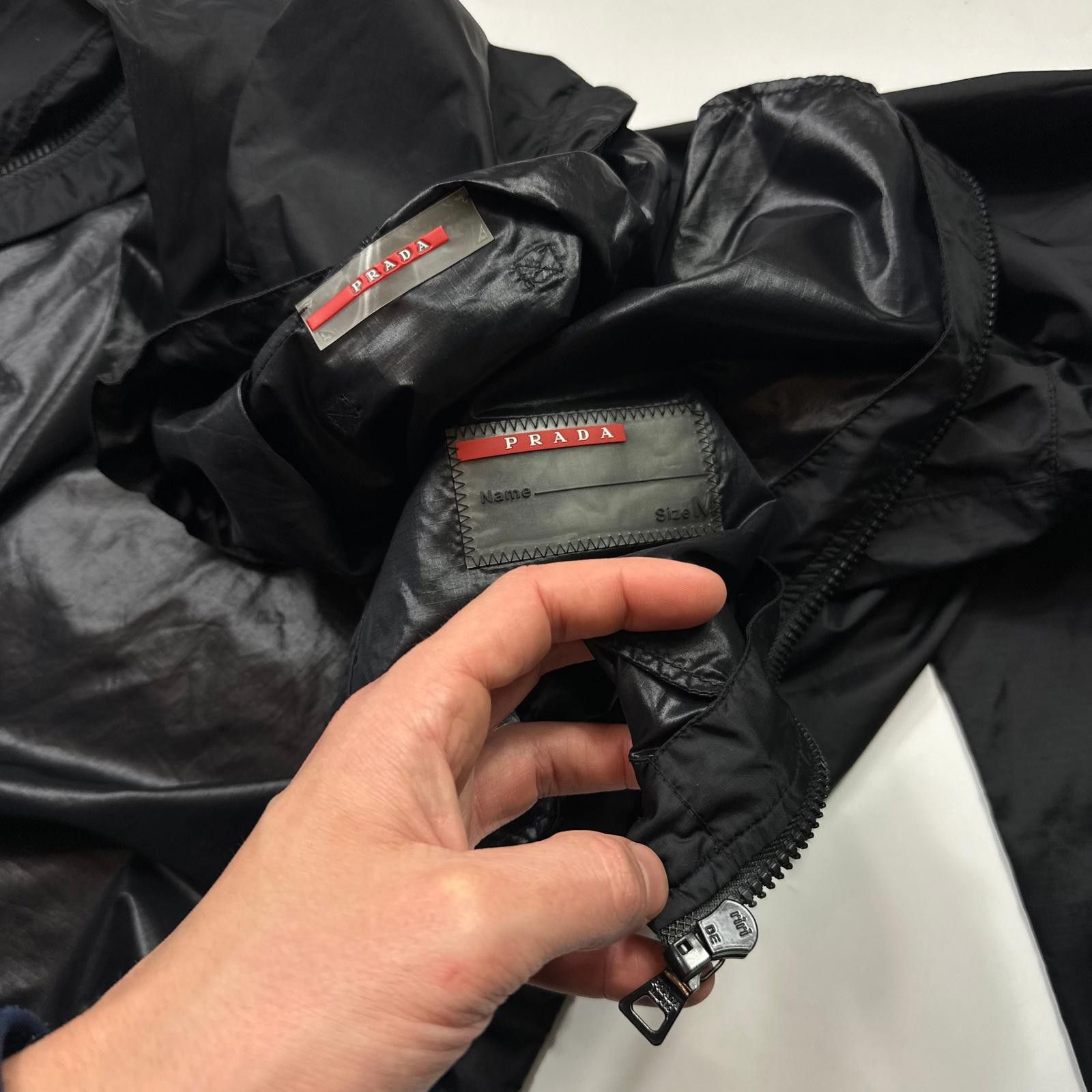 Prada Prada Sport 2007 Nylon Ripstop Carbon Chest Logo Jacket - M Size US M / EU 48-50 / 2 - 8 Thumbnail