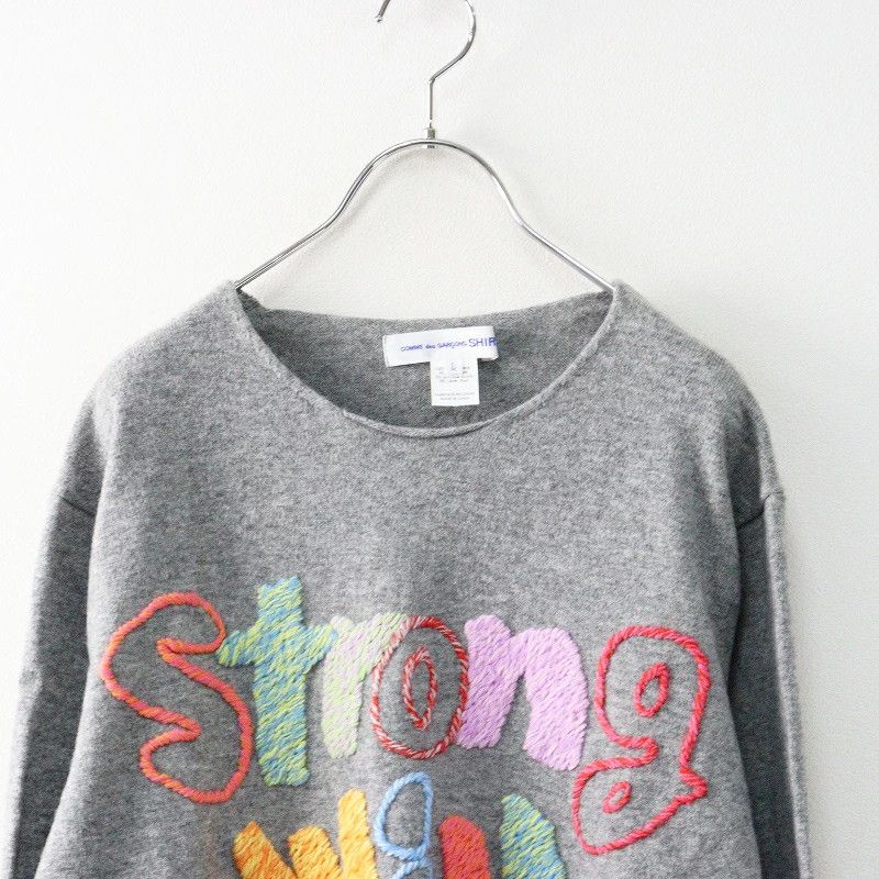 Comme des Garcons SHIRT Sweater Embroidered Design Knitted Size US L / EU 52-54 / 3 - 2 Thumbnail