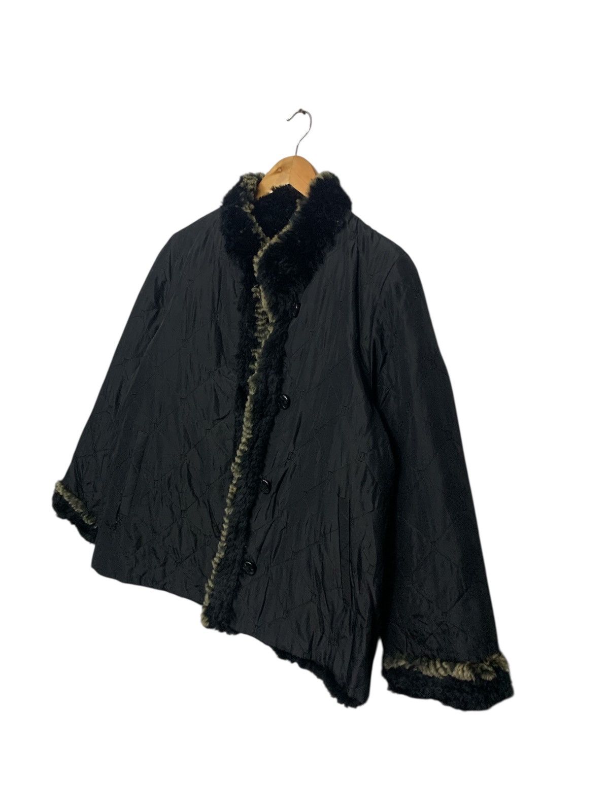 Balmain Vintage 90's Balmain Paris Riversible Faux Fur Jacket Size US L / EU 52-54 / 3 - 7 Thumbnail