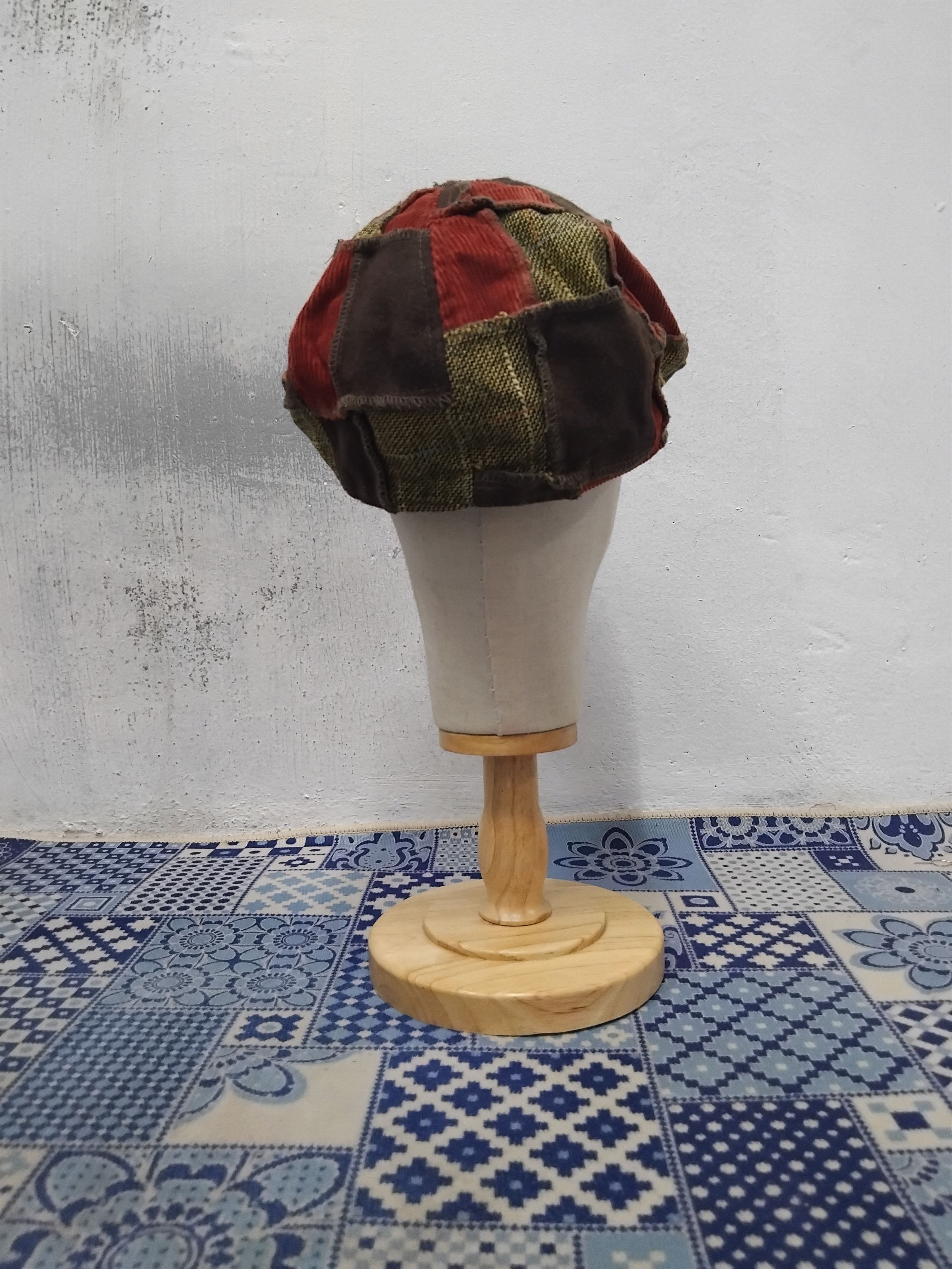 Japanese Brand Patchwork checkered Japanese inspired cap Size ONE SIZE - 6 Thumbnail